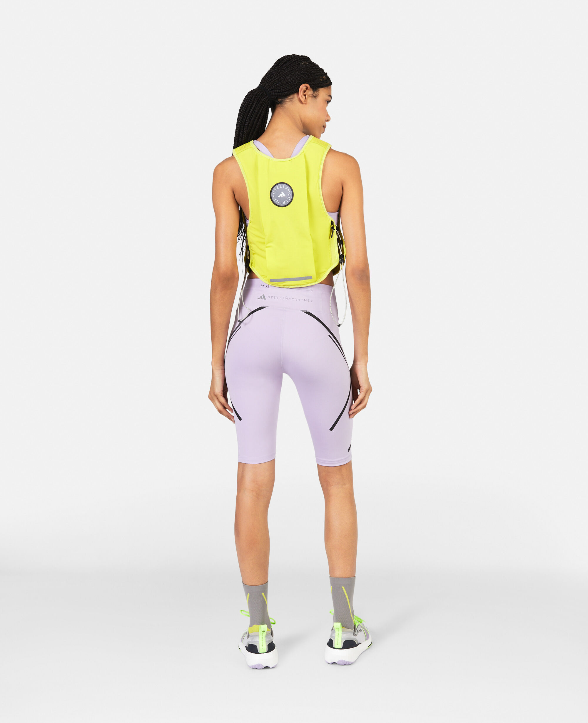 Women Purple Glow TruePace Running Bike Shorts Stella McCartney US
