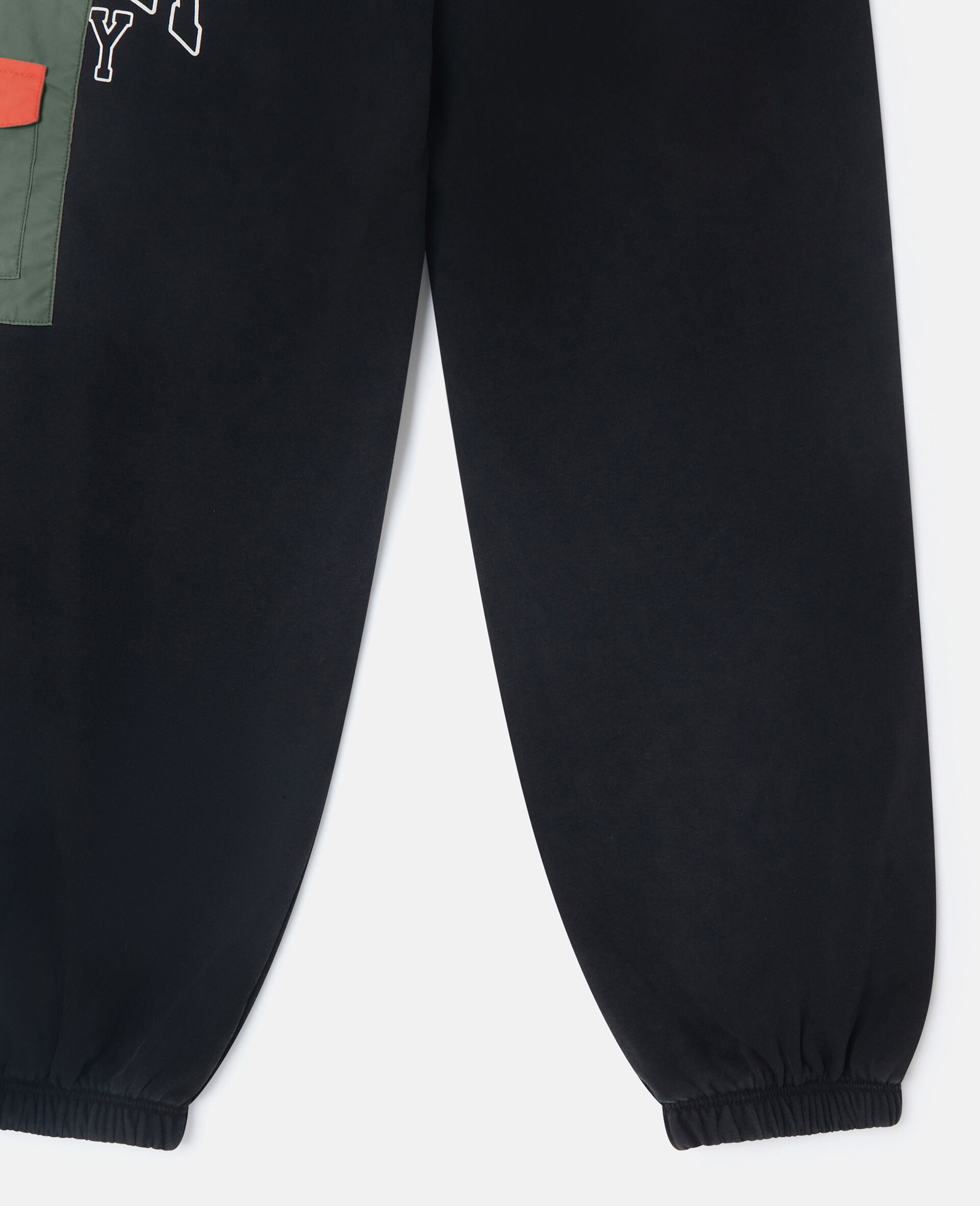 Logo Graphic Drawstring Joggers-Black-large Logo Graphic Drawstring Joggers-Black-large image number 3