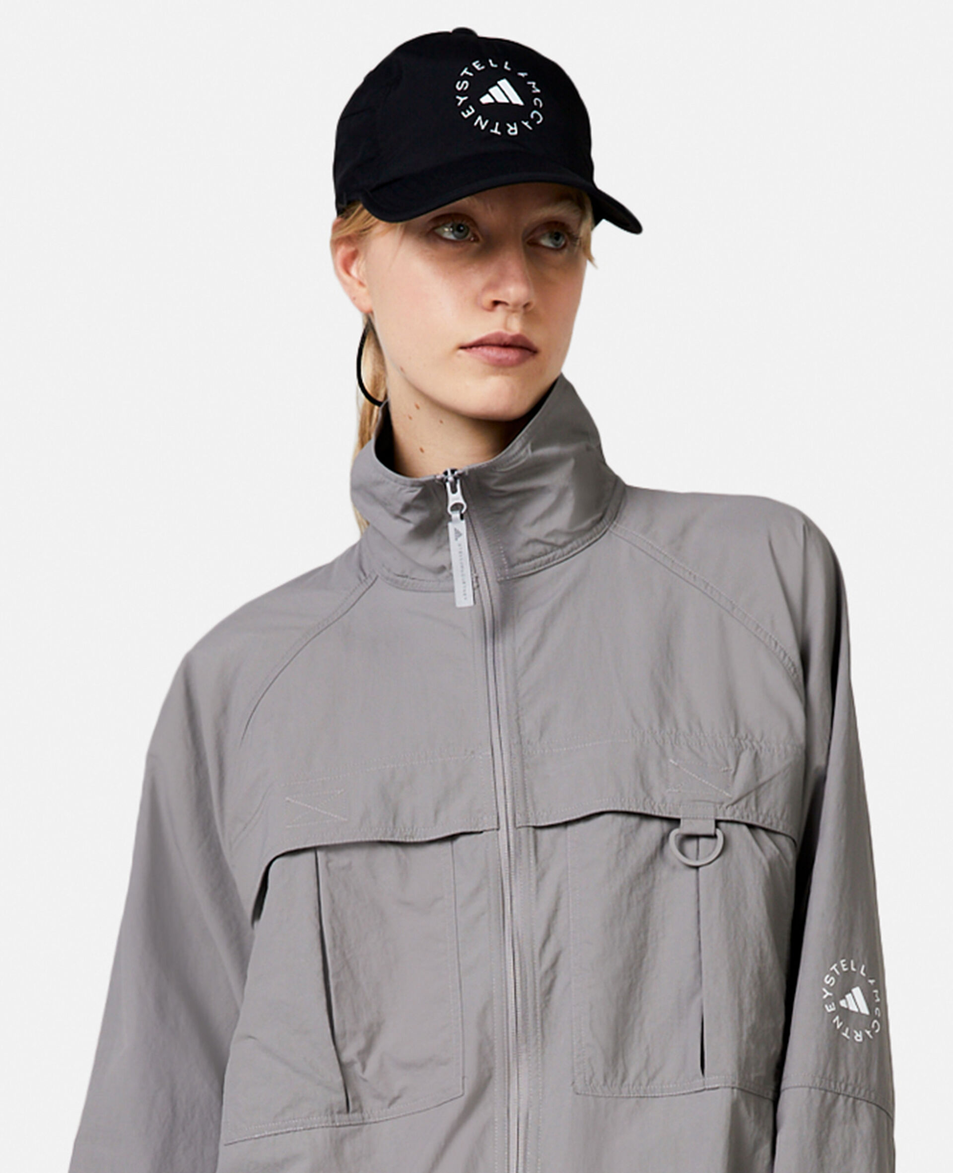 TrueCasuals Woven Track Jacket-Grey-large image number 3
