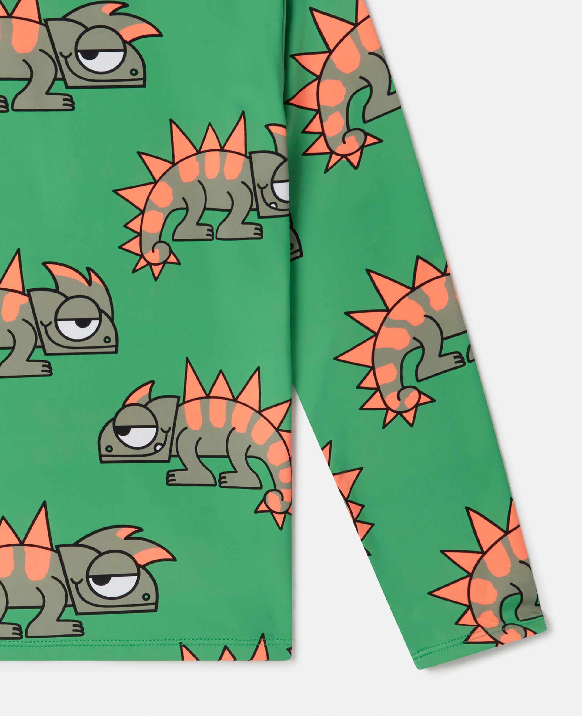 Gecko Print Swim Top-Pink-large image number 3