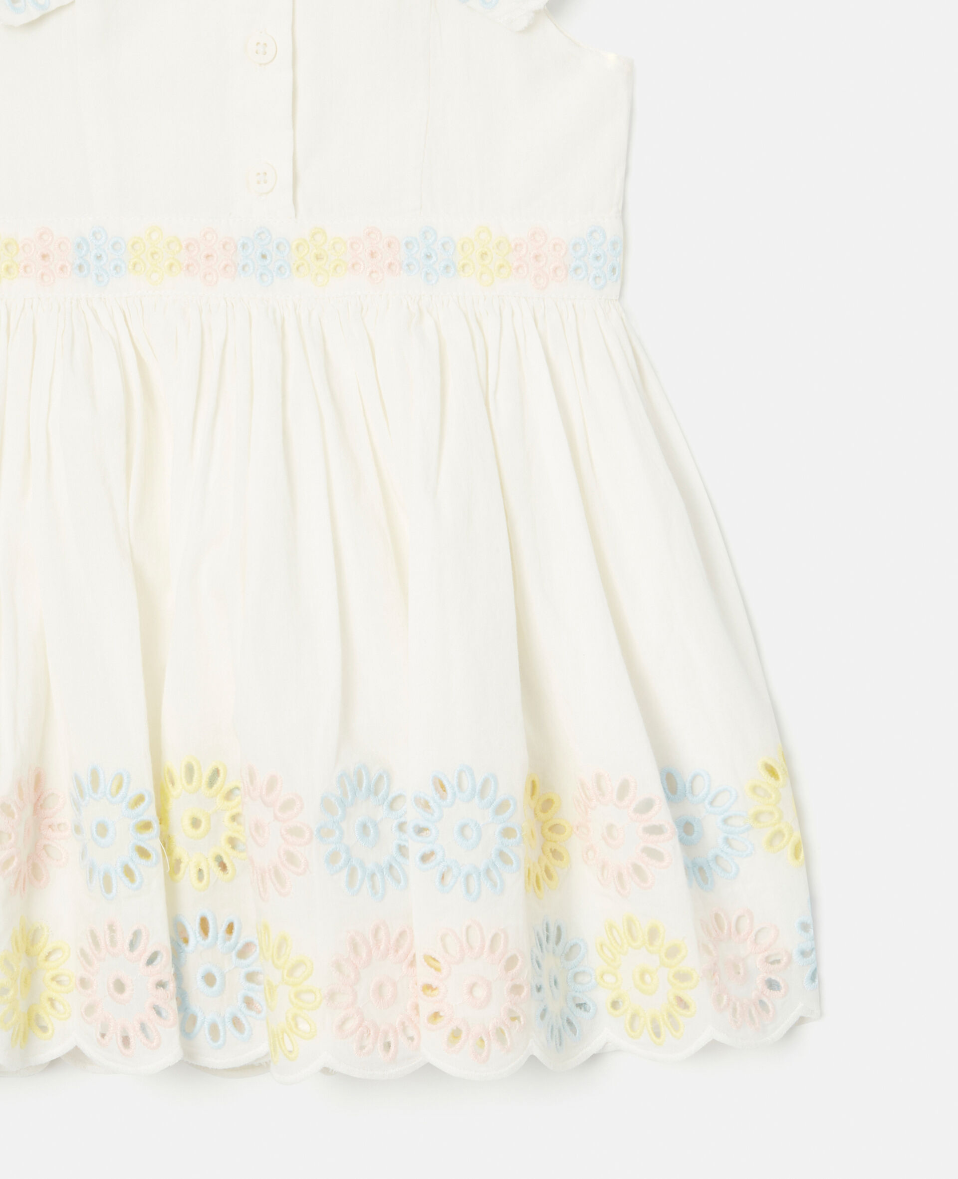 Flower Crochet Dress-White-large image number 3
