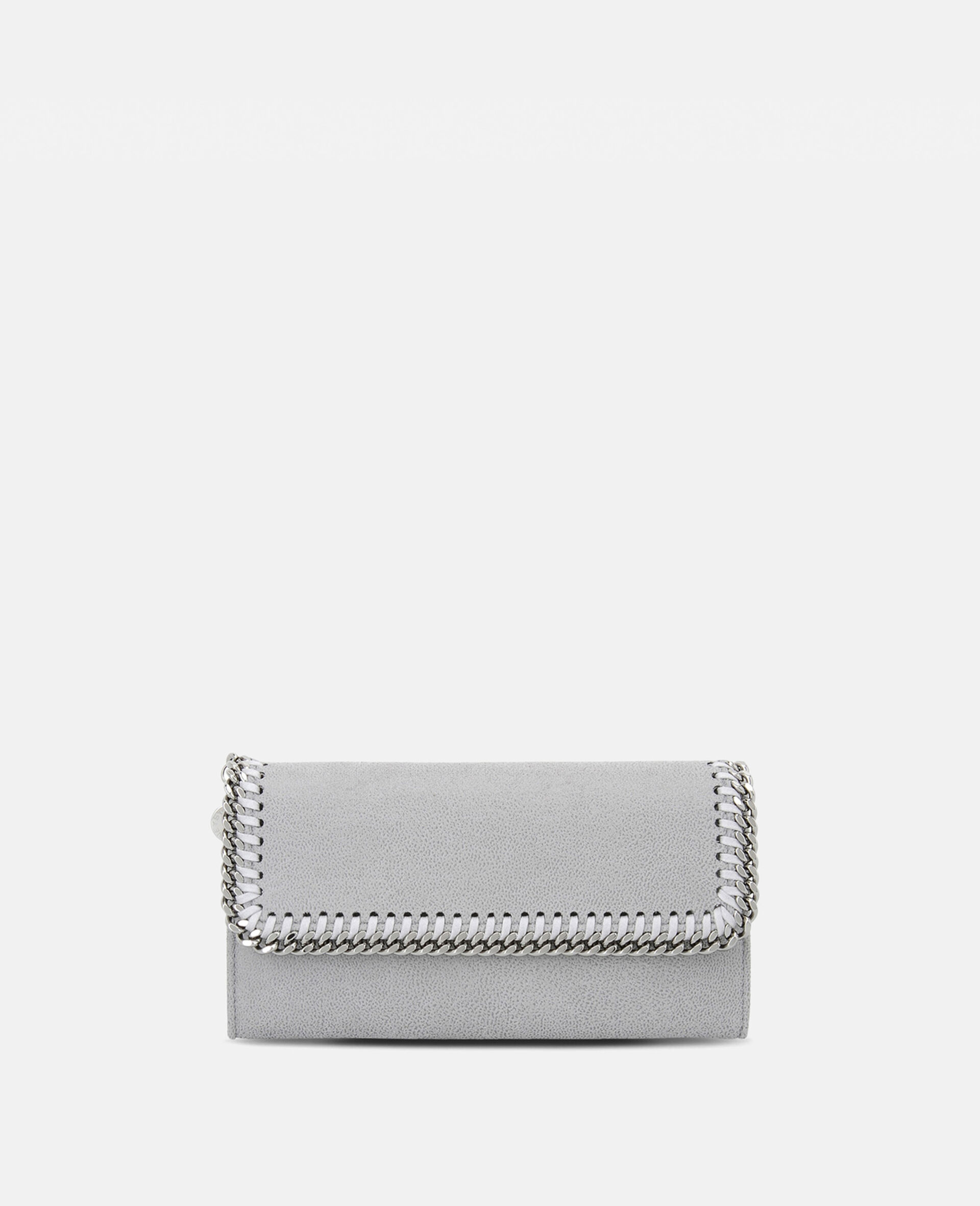 Falabella Flap Continental Wallet-Grey-medium