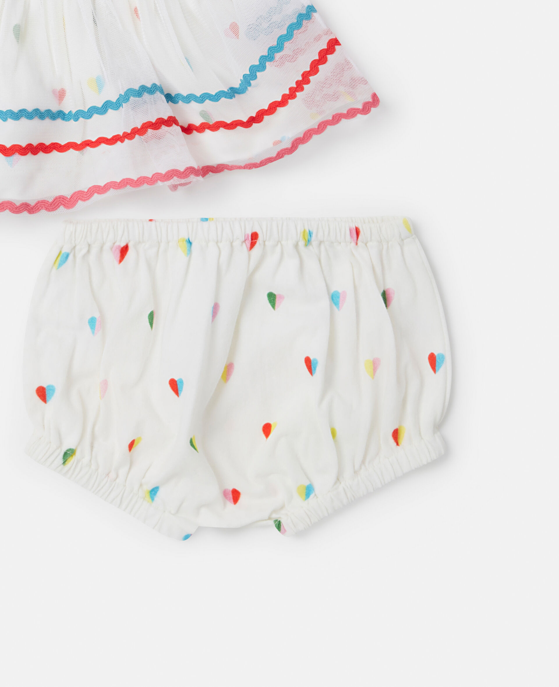 Squiggle Line Embroidery Dress and Bloomers Set-White-large Squiggle Line Embroidery Dress and Bloomers Set-White-large image number 3