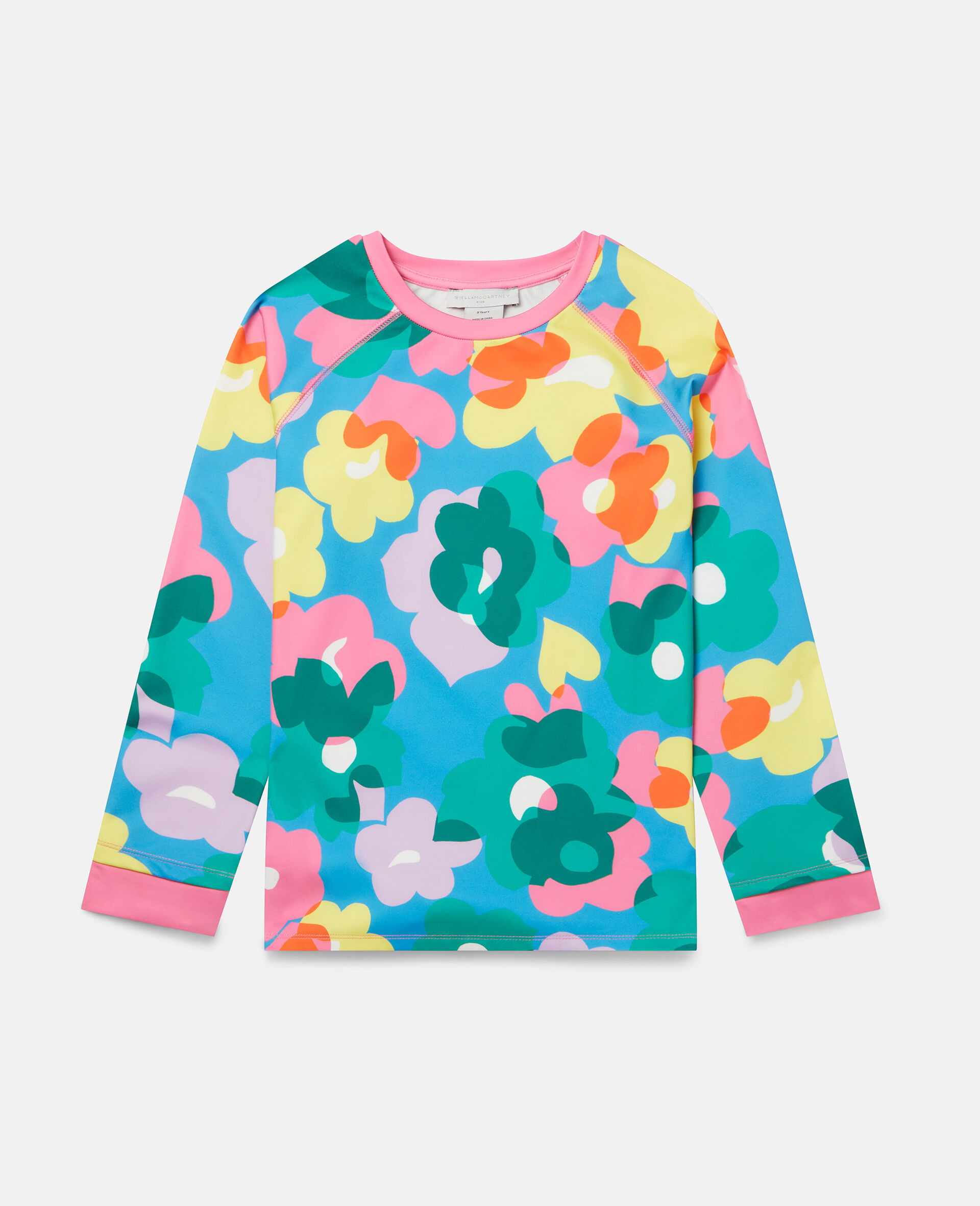 Floral Print Snow T‐Shirt-Multicoloured-large image number 0