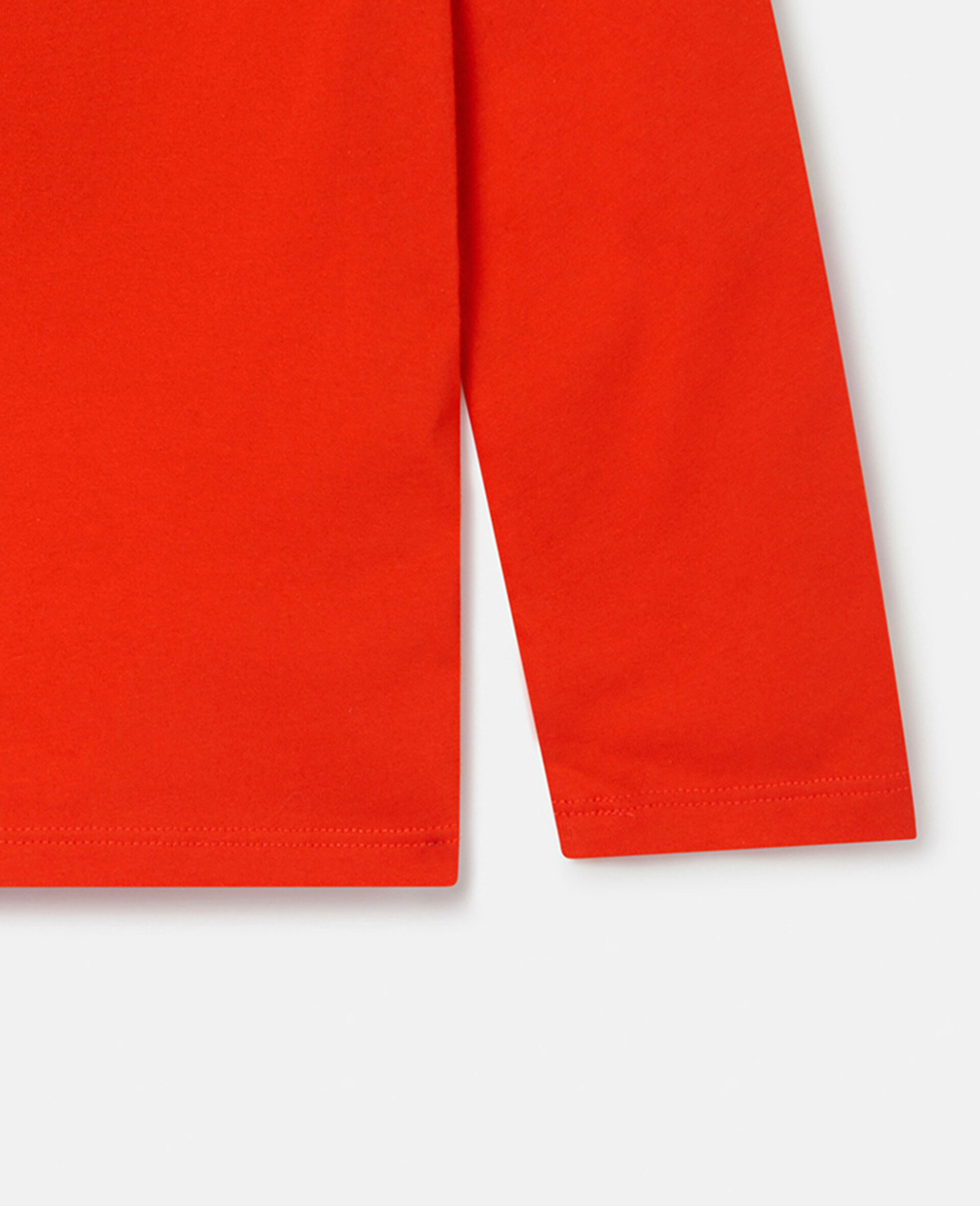 Christmas Angel Pom Pom Cotton T‐Shirt-Red-large image number 3