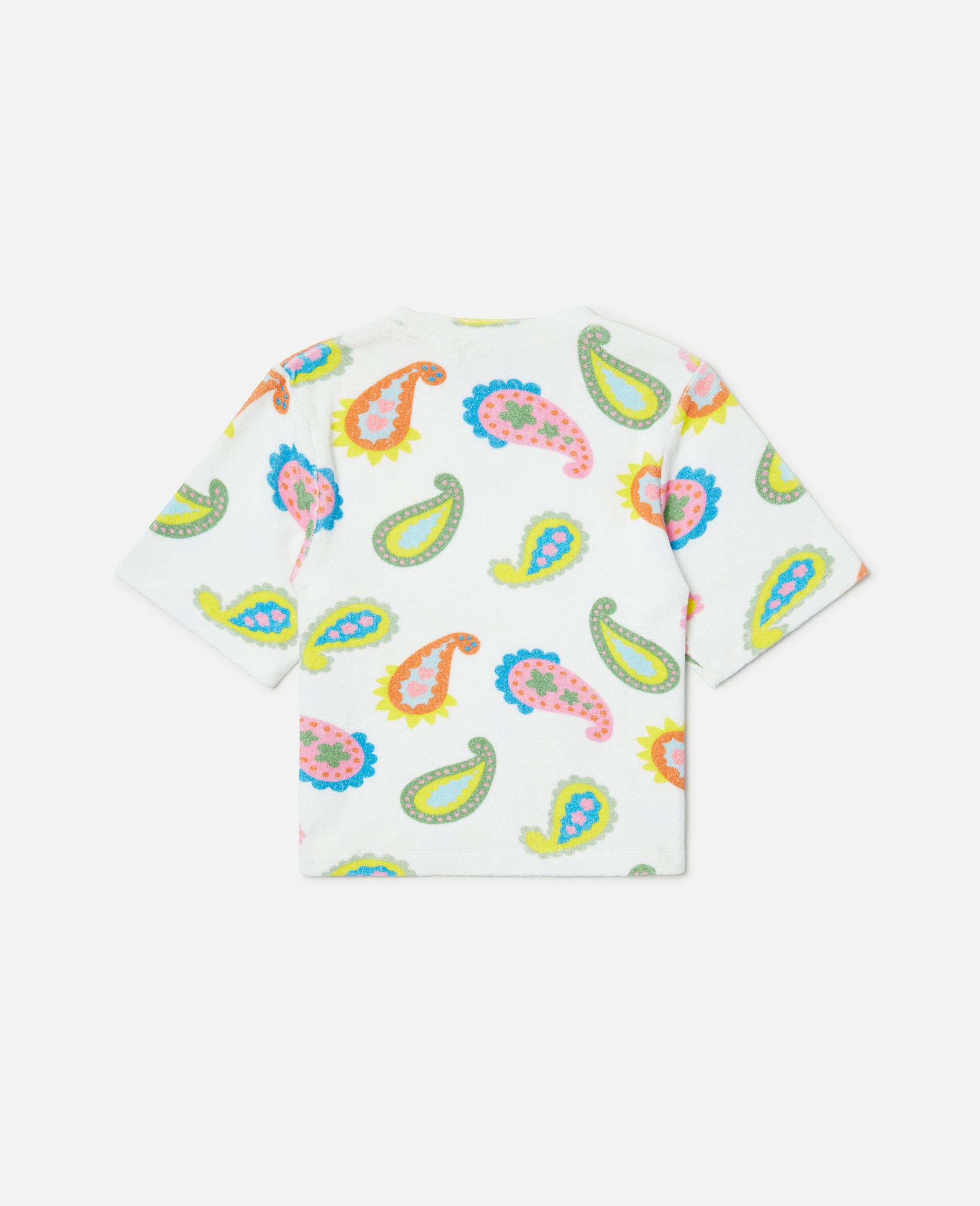 Paisley Print Sweatshirt-White-large image number 2