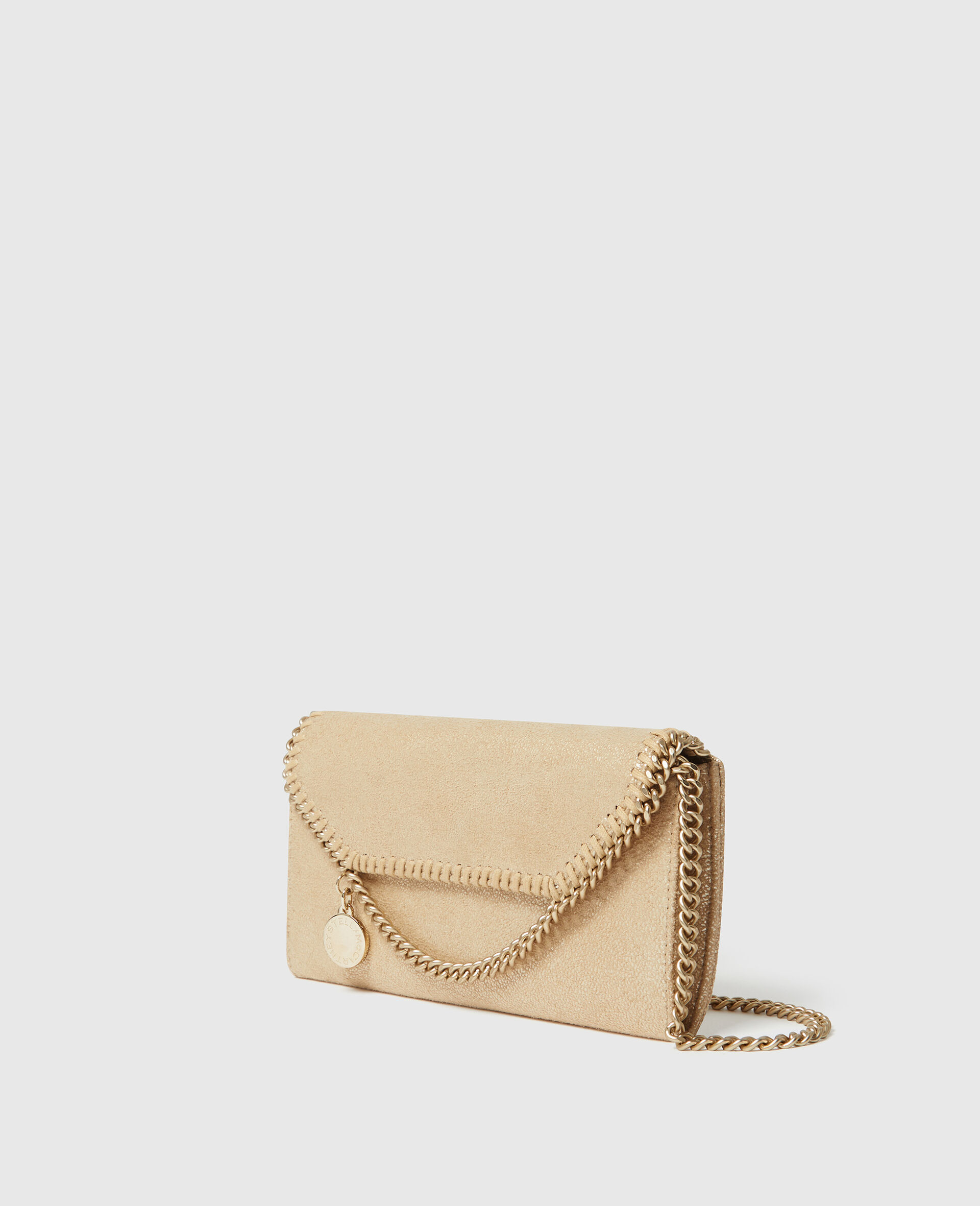 Falabella Wallet-On-Chain斜挎包-Gold-medium