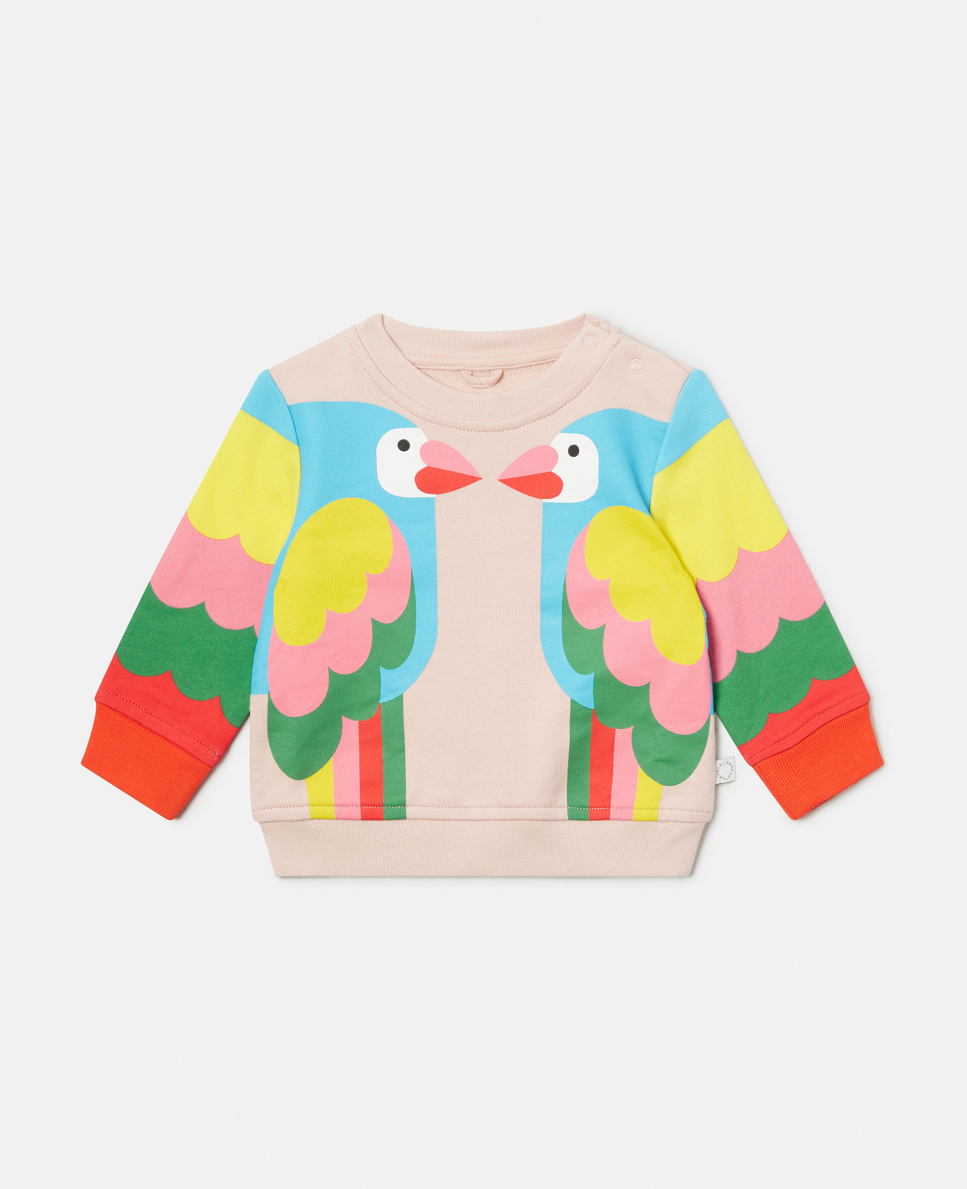 Double Parrot Print Sweatshirt-Pink-large image number 0