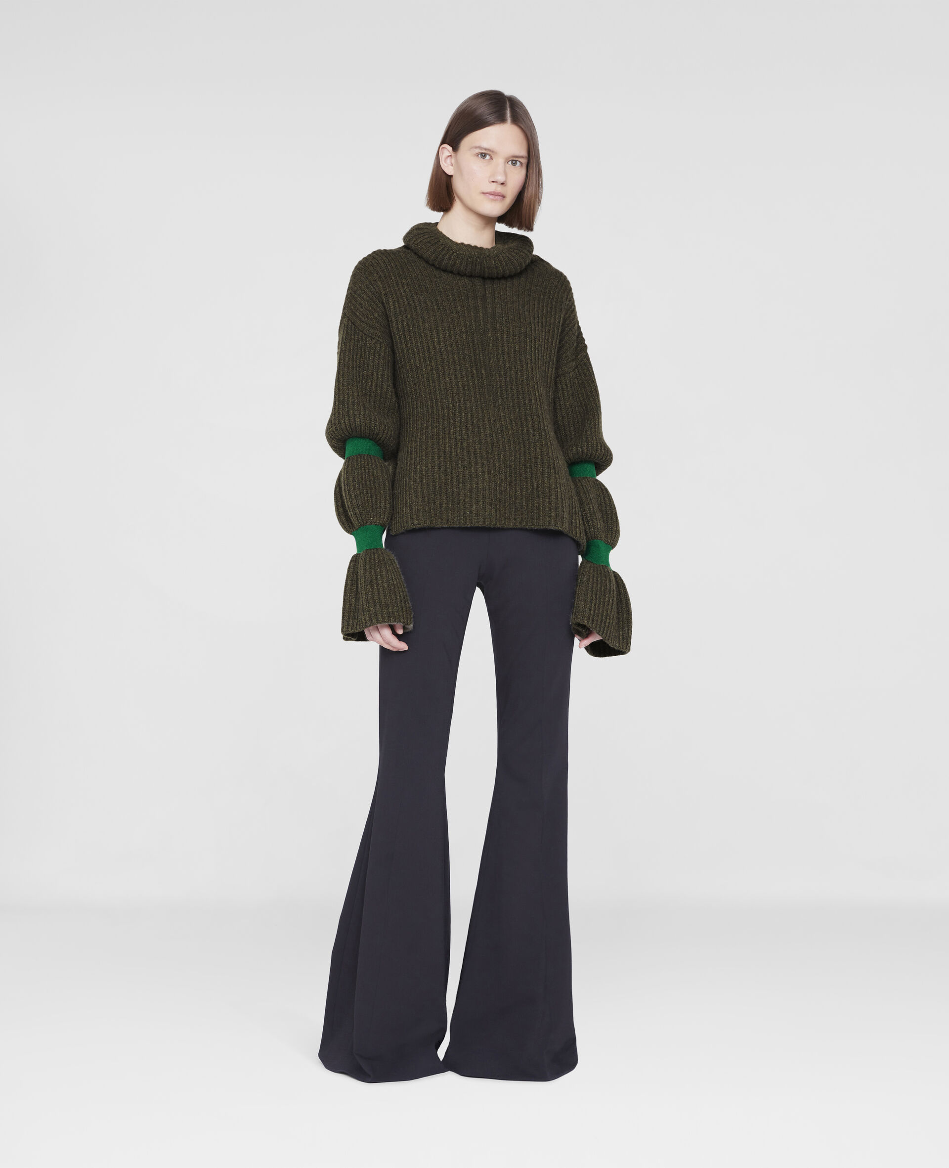 Soft Volume Sweater-Green-large image number 1