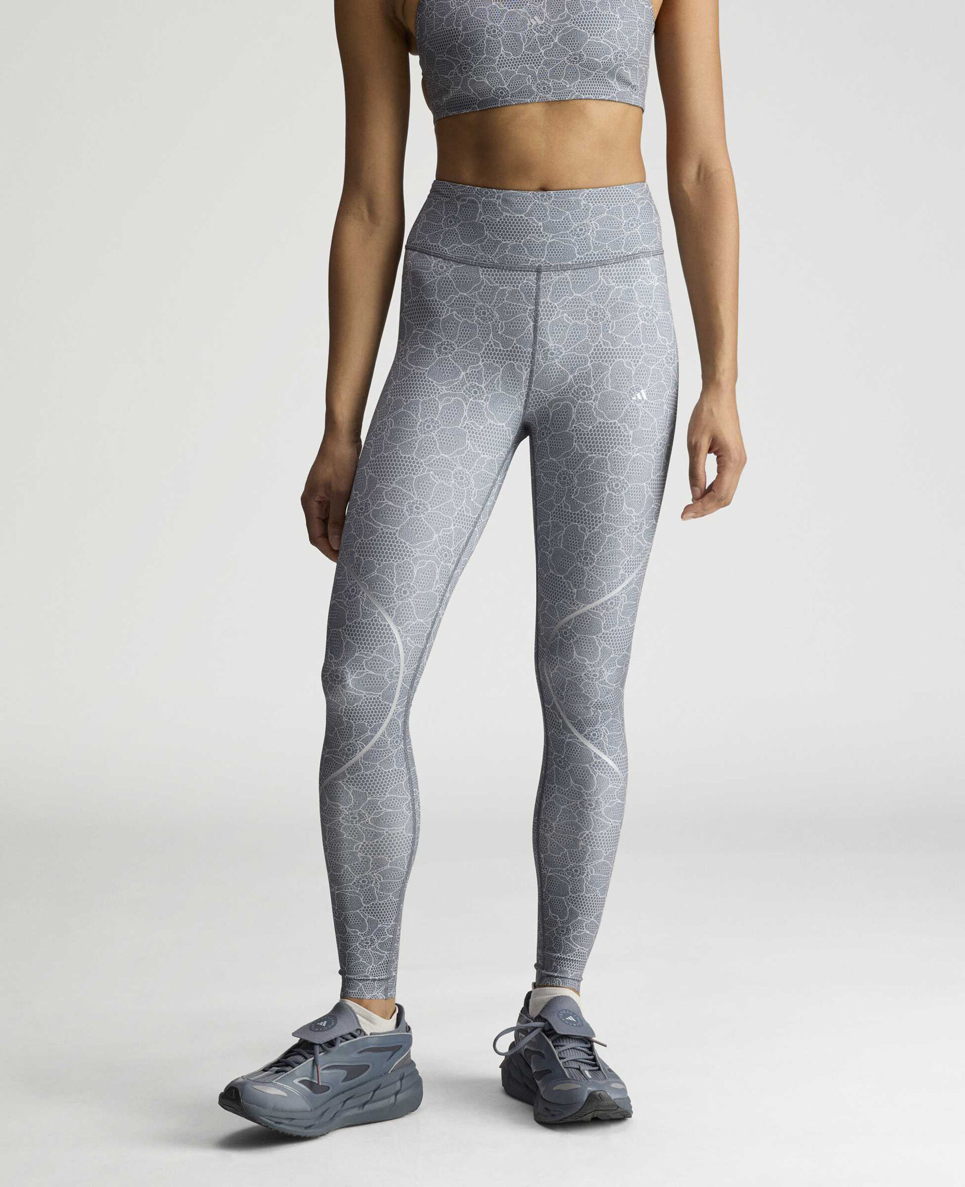TruePace Running 7/8 Leggings-Grey-large image number 3