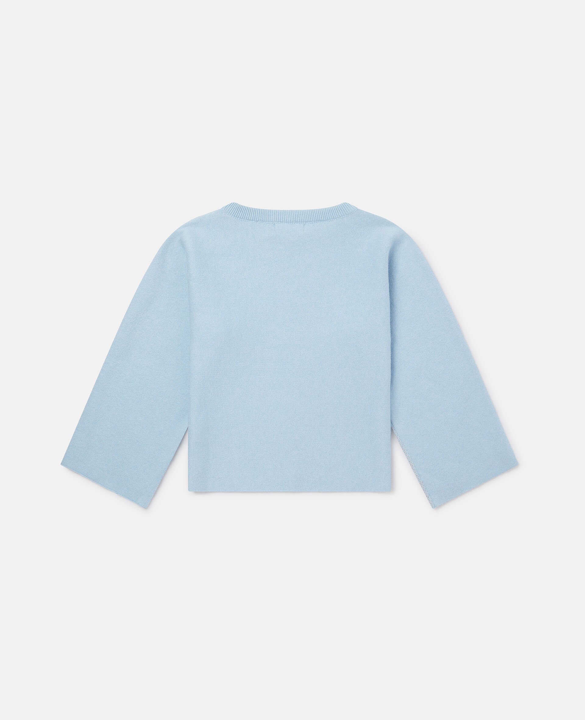 Rainbow Star Print Jumper-Blue-large image number 2