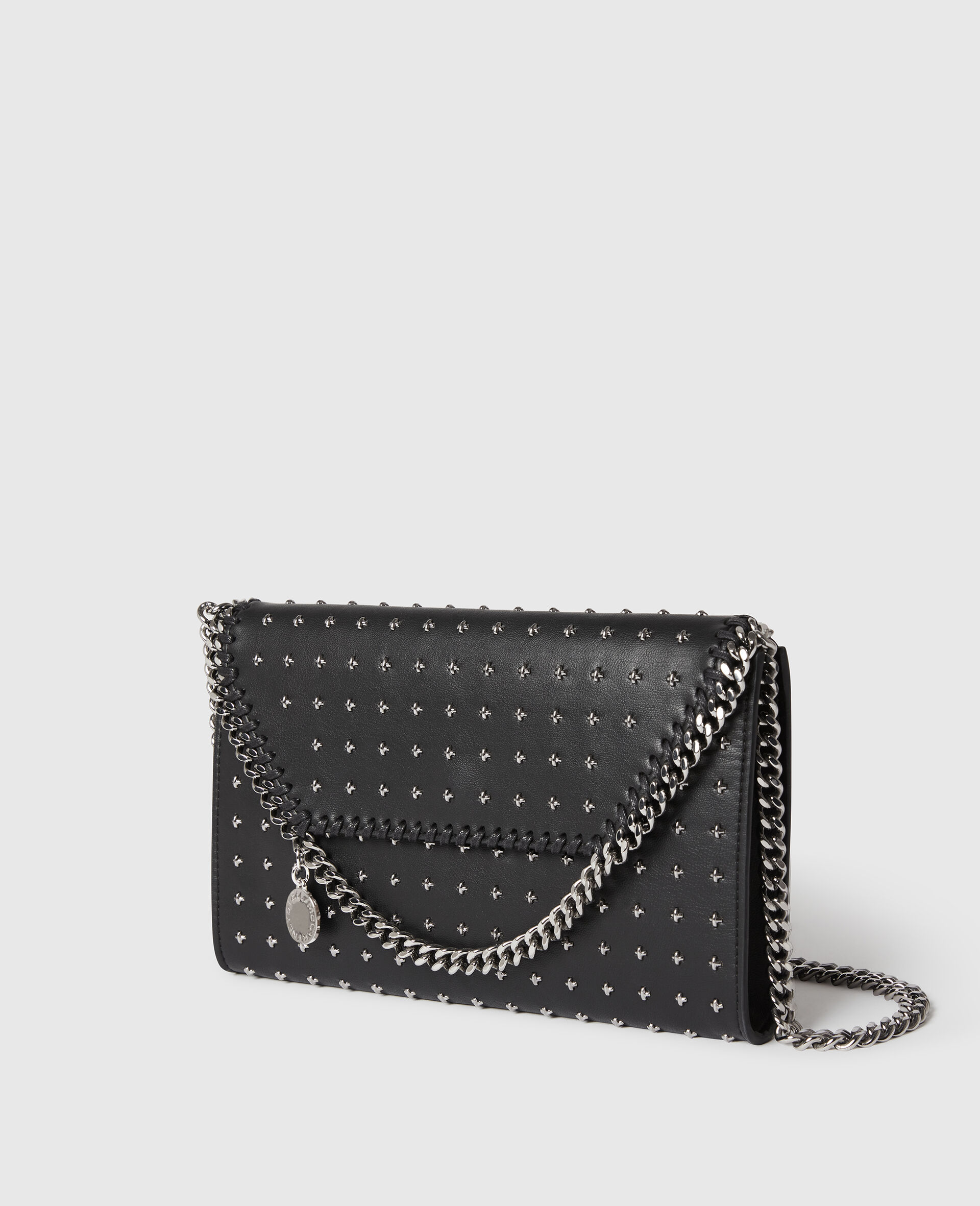 Limited-Edition Falabella Star Studs Wallet Crossbody Bag-Black-large image number 2
