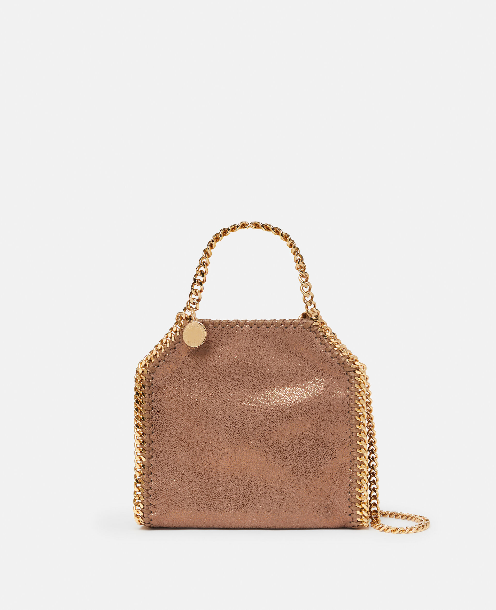 Falabella Tiny Tote Bag-Gold-model