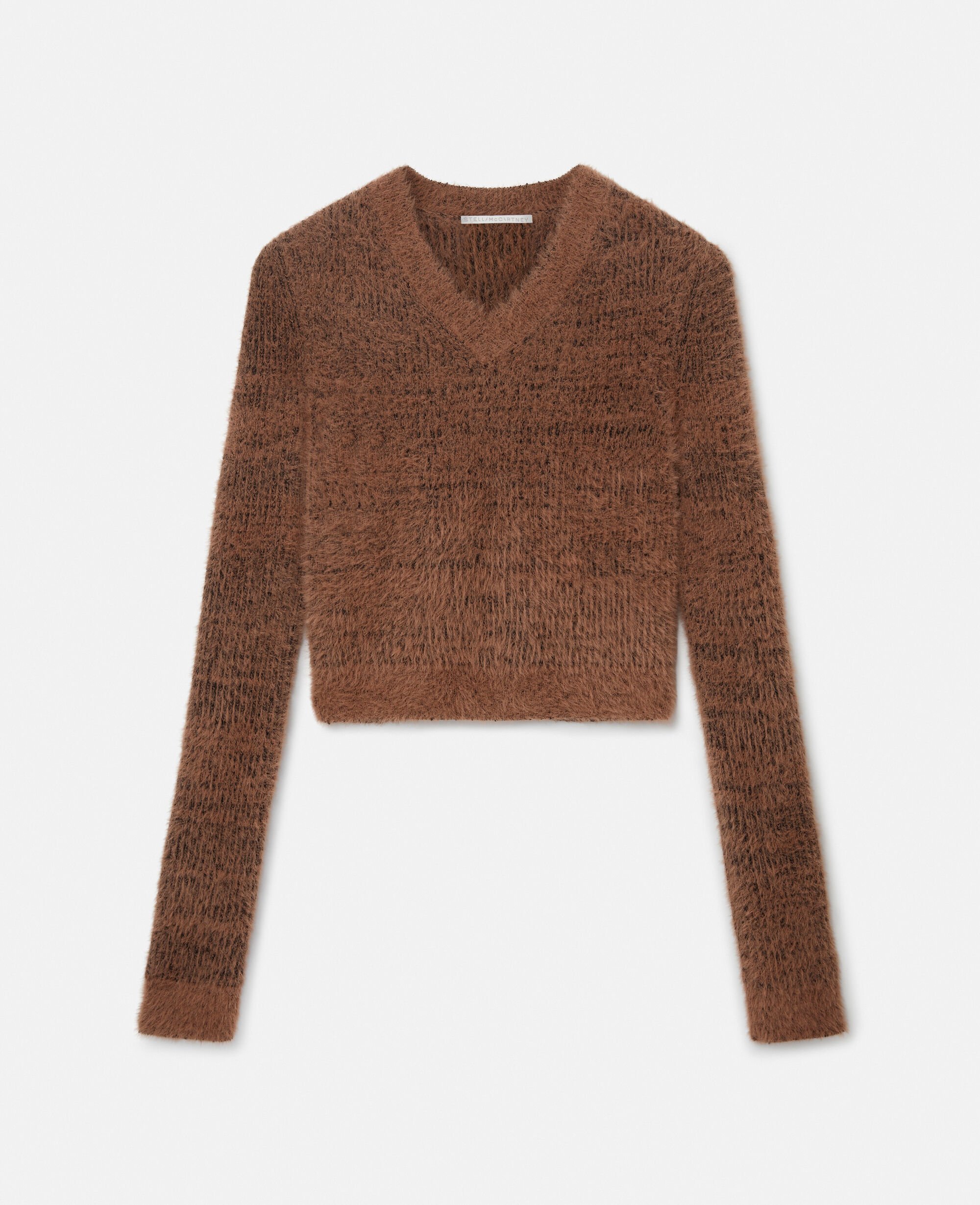 Women Dark Camel Fluffy Knit Jumper Stella McCartney NZ