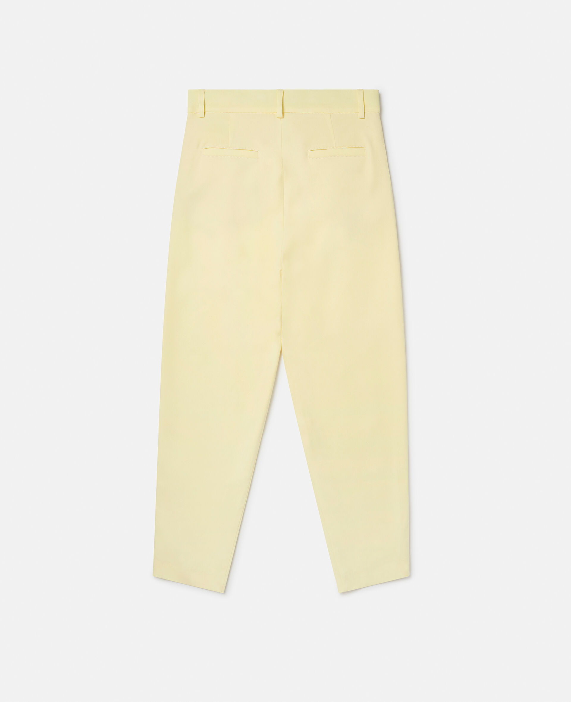 Stretch Cady Tailored Trousers-Yellow-large image number 2