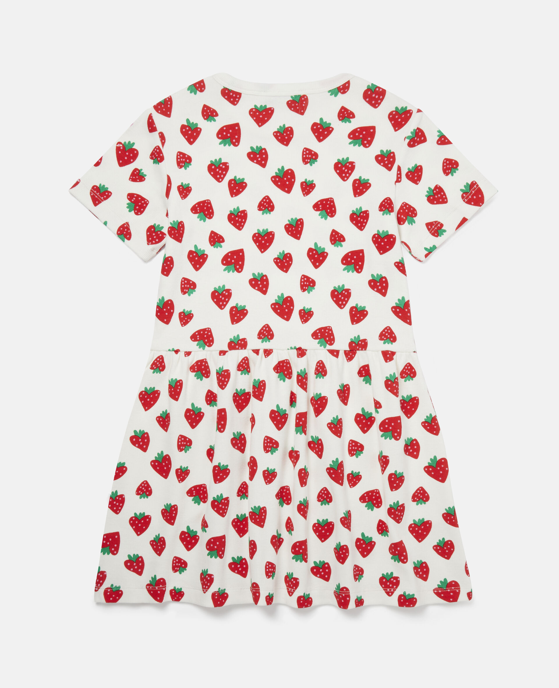 Strawberry Cotton Ribbed Dress-Multicolour-model Strawberry Cotton Ribbed Dress-Multicolour-model