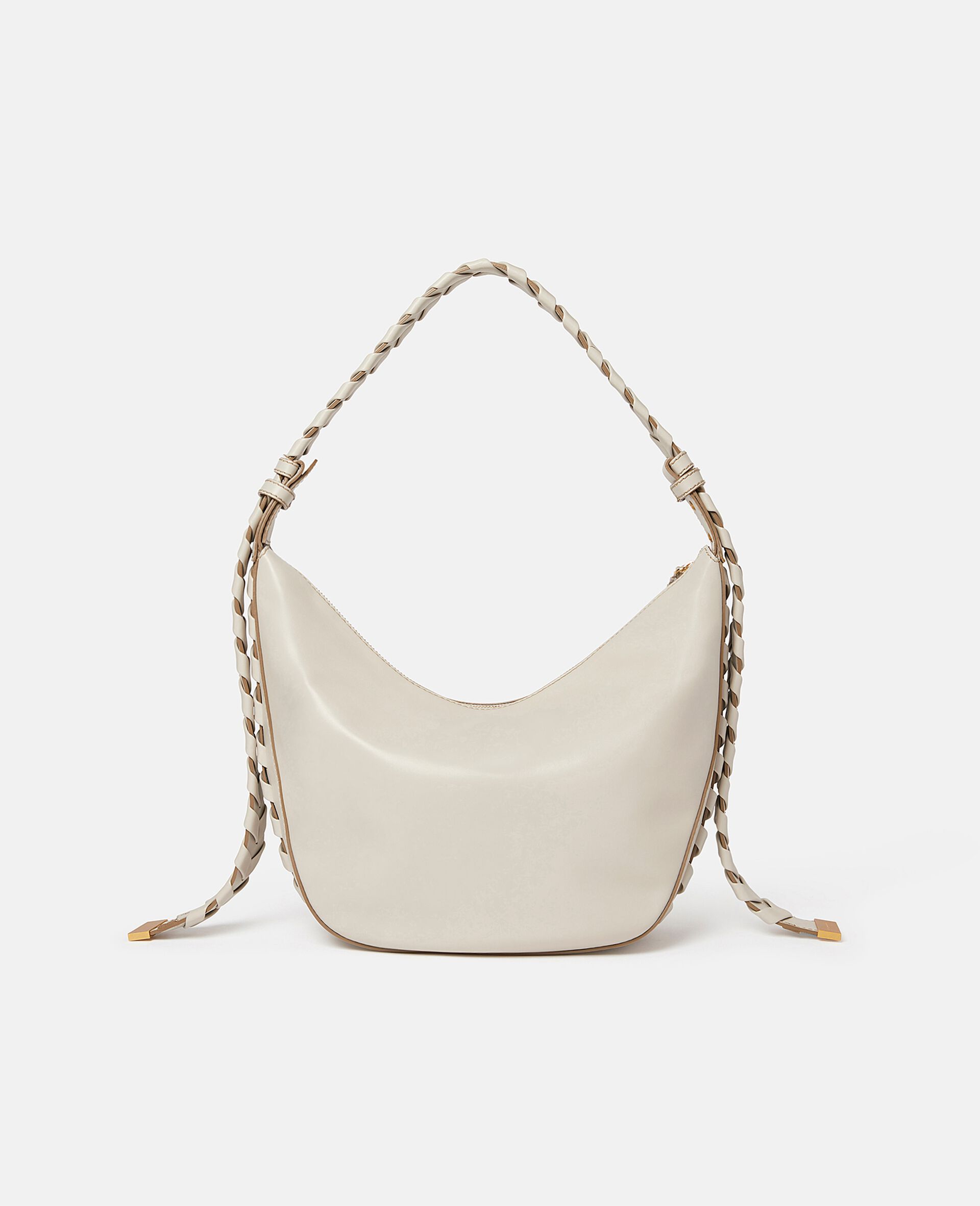 Medium Zip Hobo Shoulder Bag-Black-large image number 2