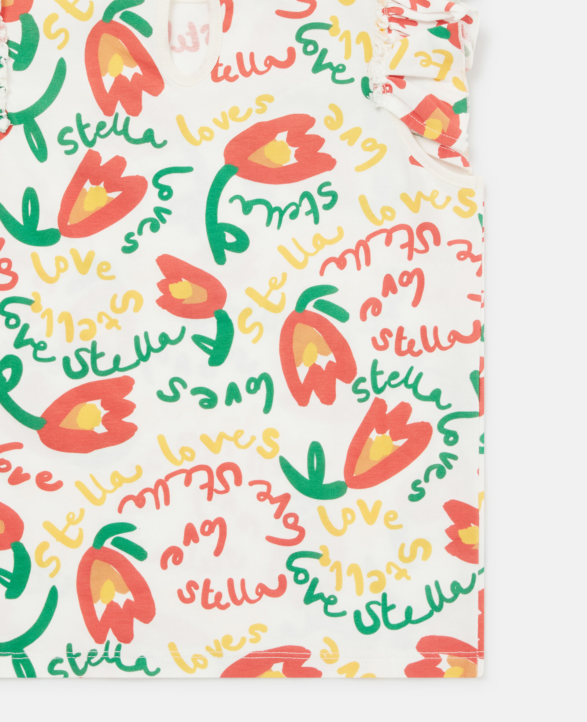 T-Shirt aus Jersey mit Blumen-Print-Wei&szlig;-large image number 3