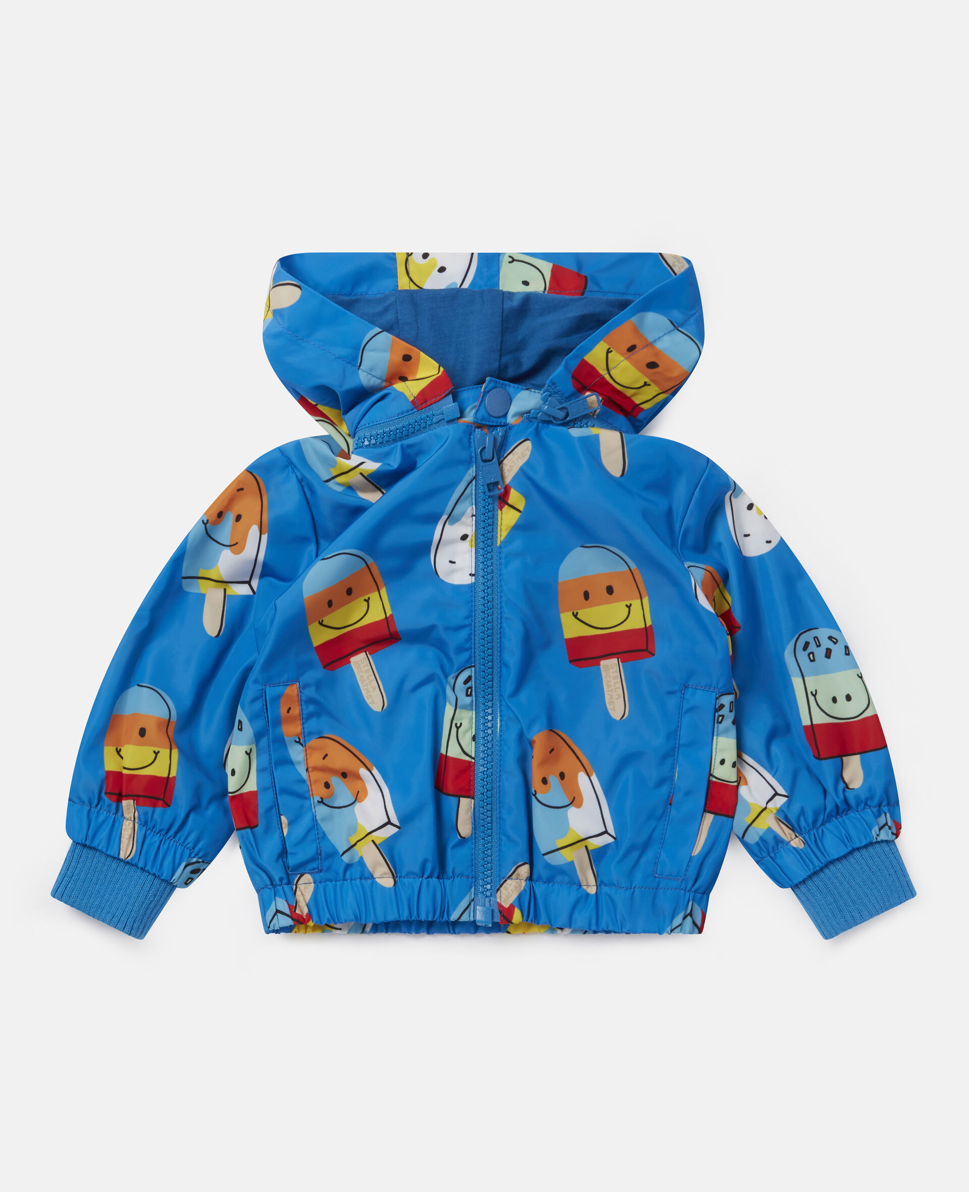 Ice Lolly Print Jacket -Blue-large image number 0