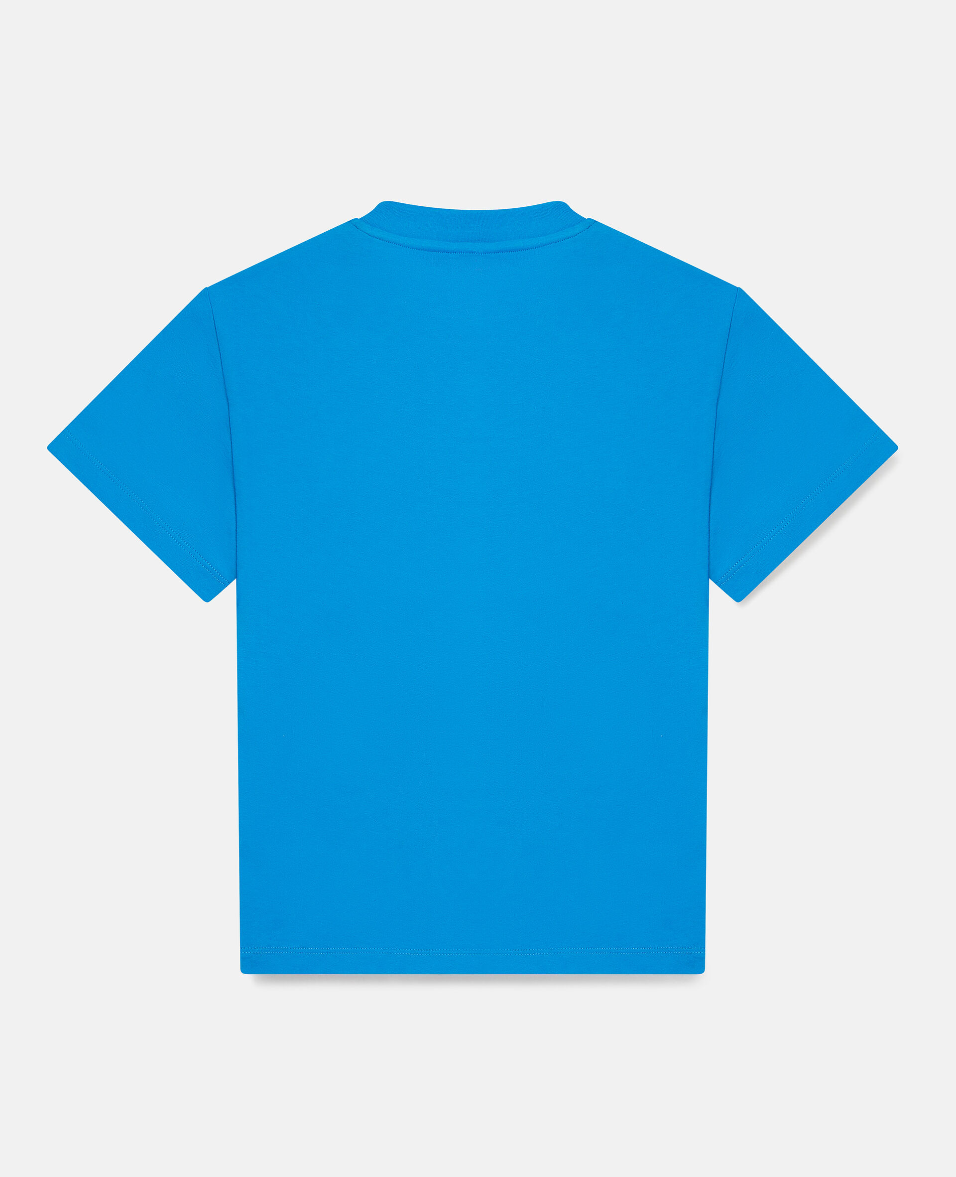 Be Super Nice Print Cotton T‐Shirt-Blue-large image number 2