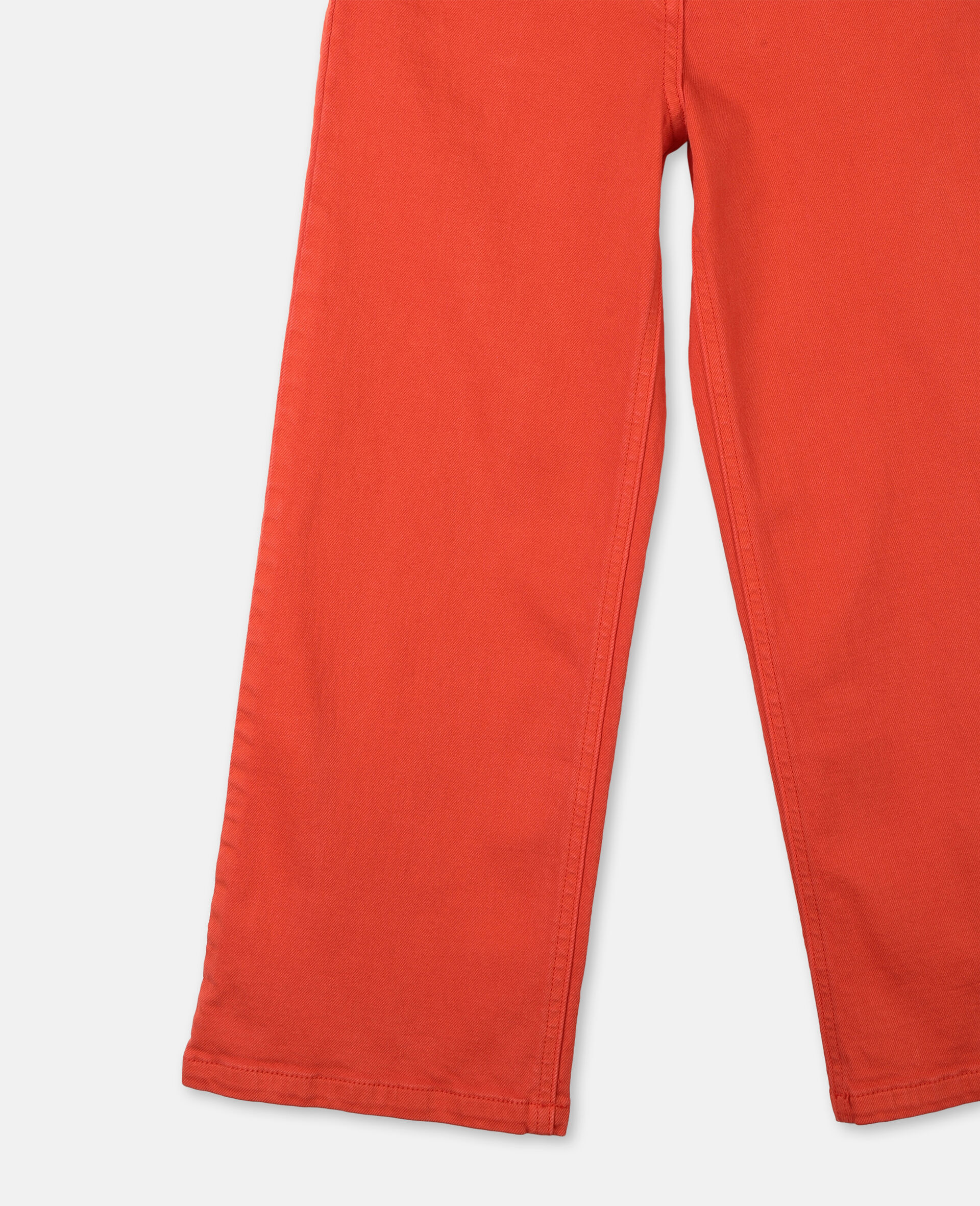 Cotton Denim Pants-Red-large image number 2