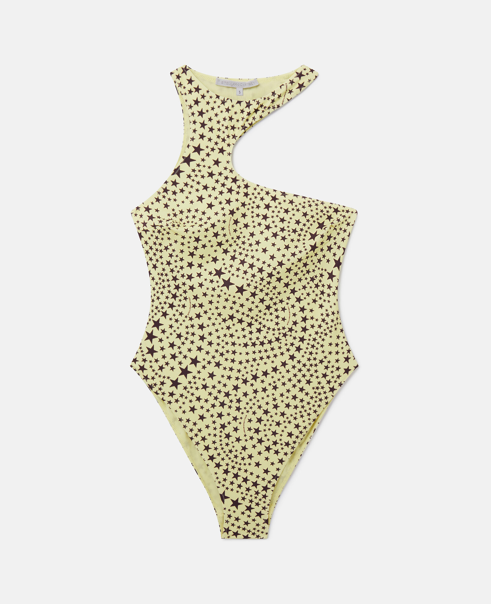 Star Print Cut-Out Swimsuit-Multicoloured-medium
