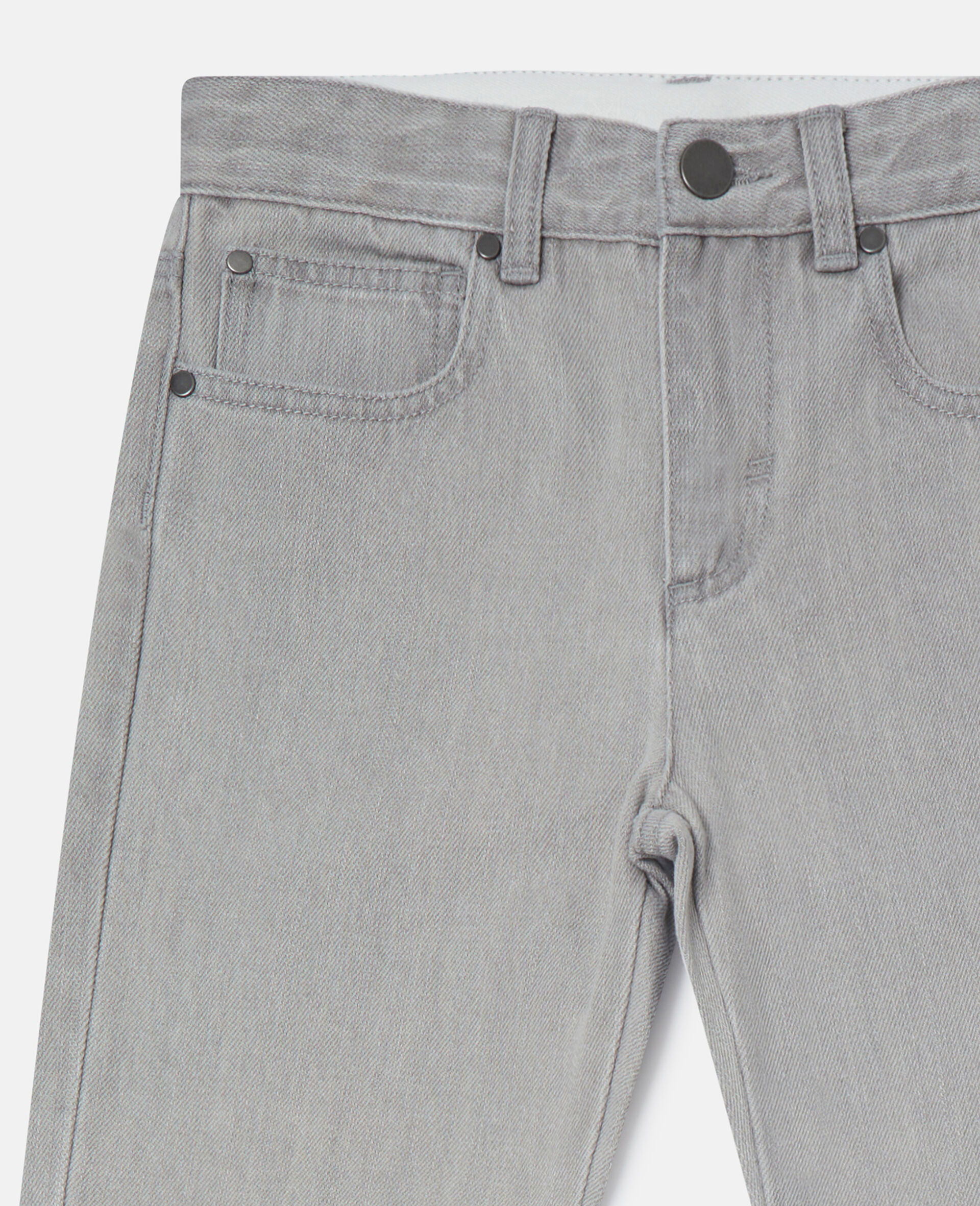 Squirrel Graphic Denim Jeans-Grey-medium Squirrel Graphic Denim Jeans-Grey-medium