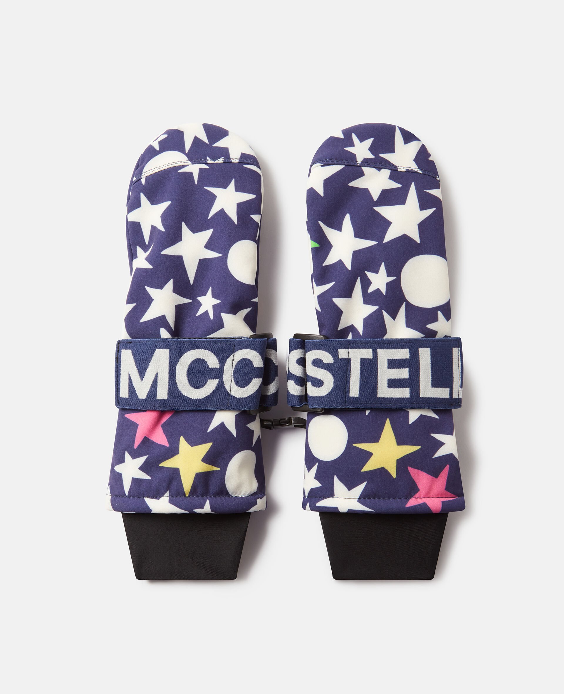 Star Print Ski Gloves-Blue-large image number 0