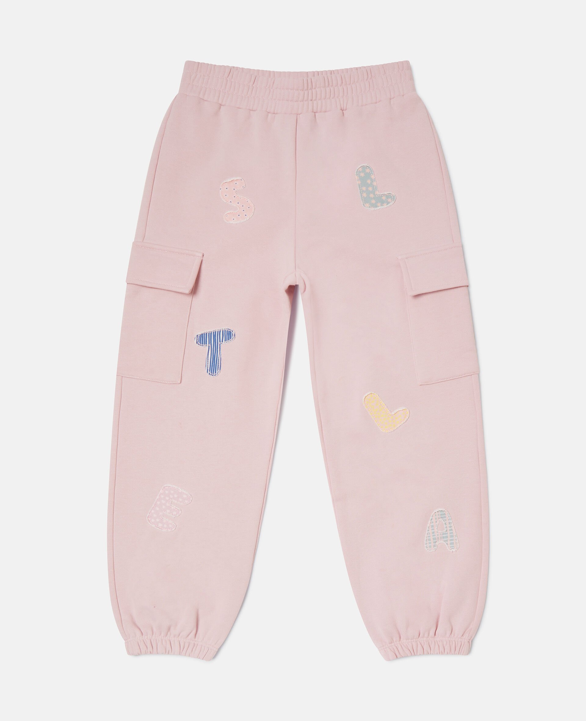Logo Embroidered Drawstring Sweatpants-Purple-large image number 0