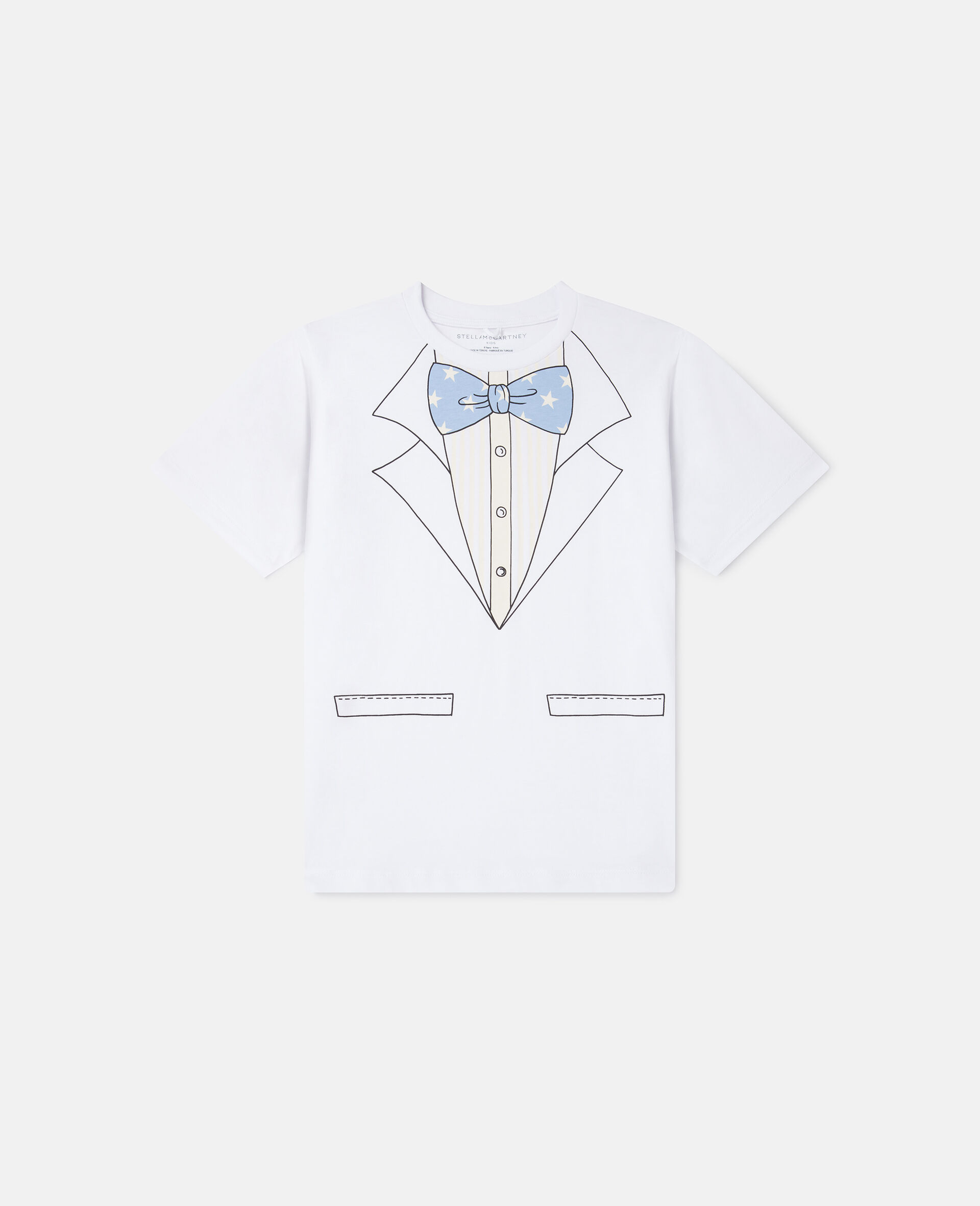 Tuxedo Graphic T-Shirt-White-large image number 0
