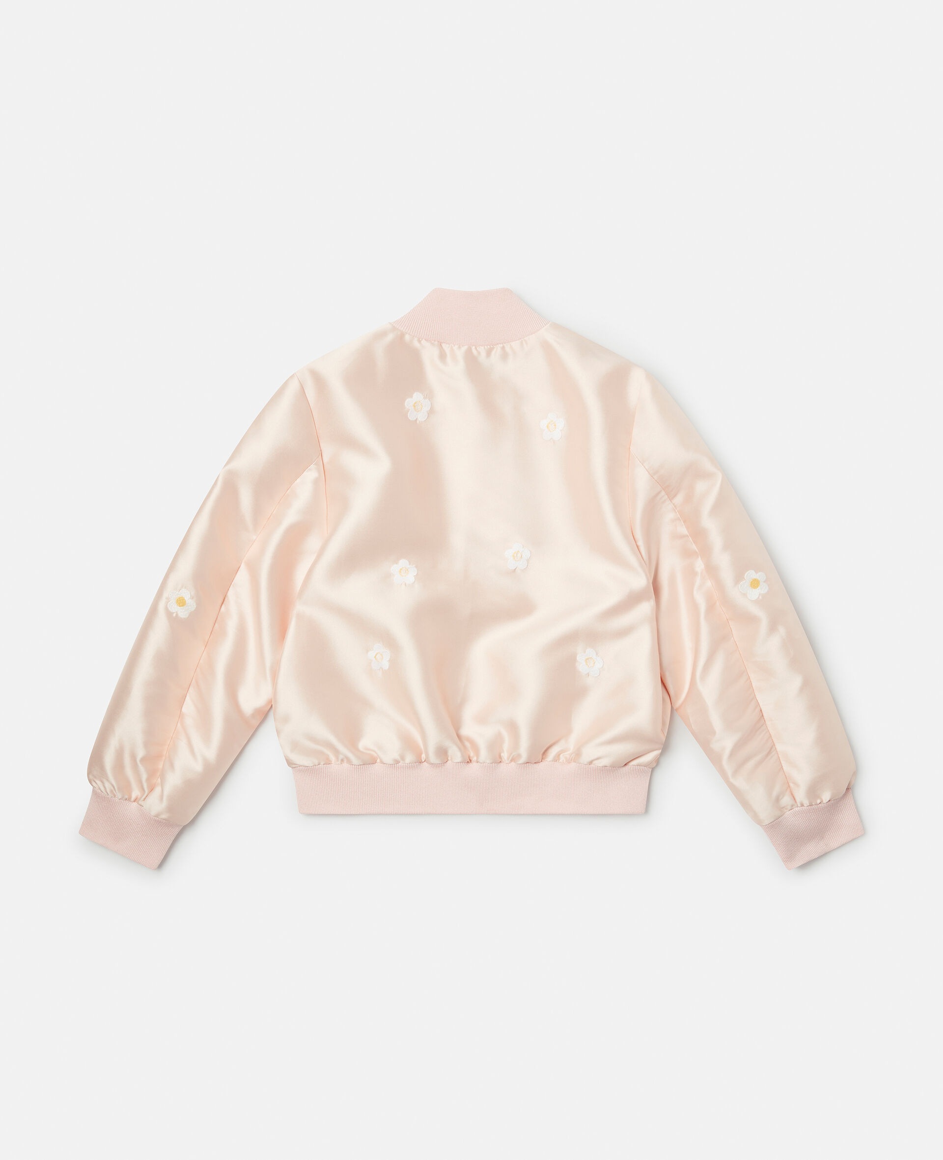 Daisy Embroidery Bomber Jacket-Pink-large image number 2