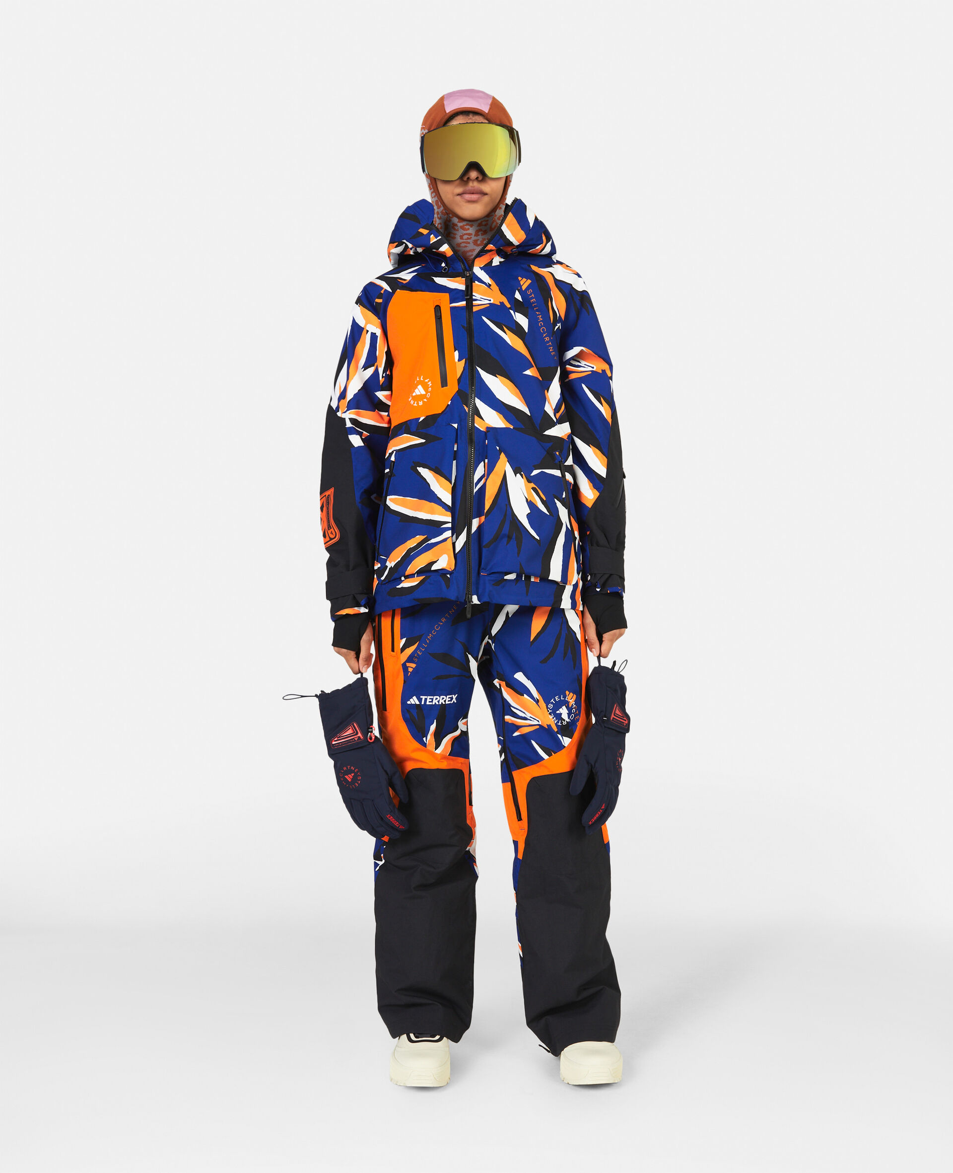 Terrex TrueNature花卉印花双层保暖滑雪裤-Multicolored-model