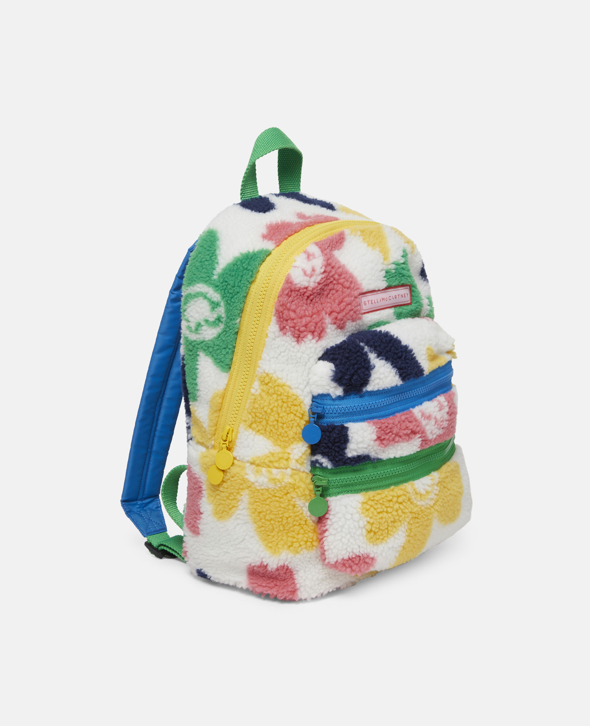 Happy Flowers Teddy Backpack-Multicolour-large image number 1