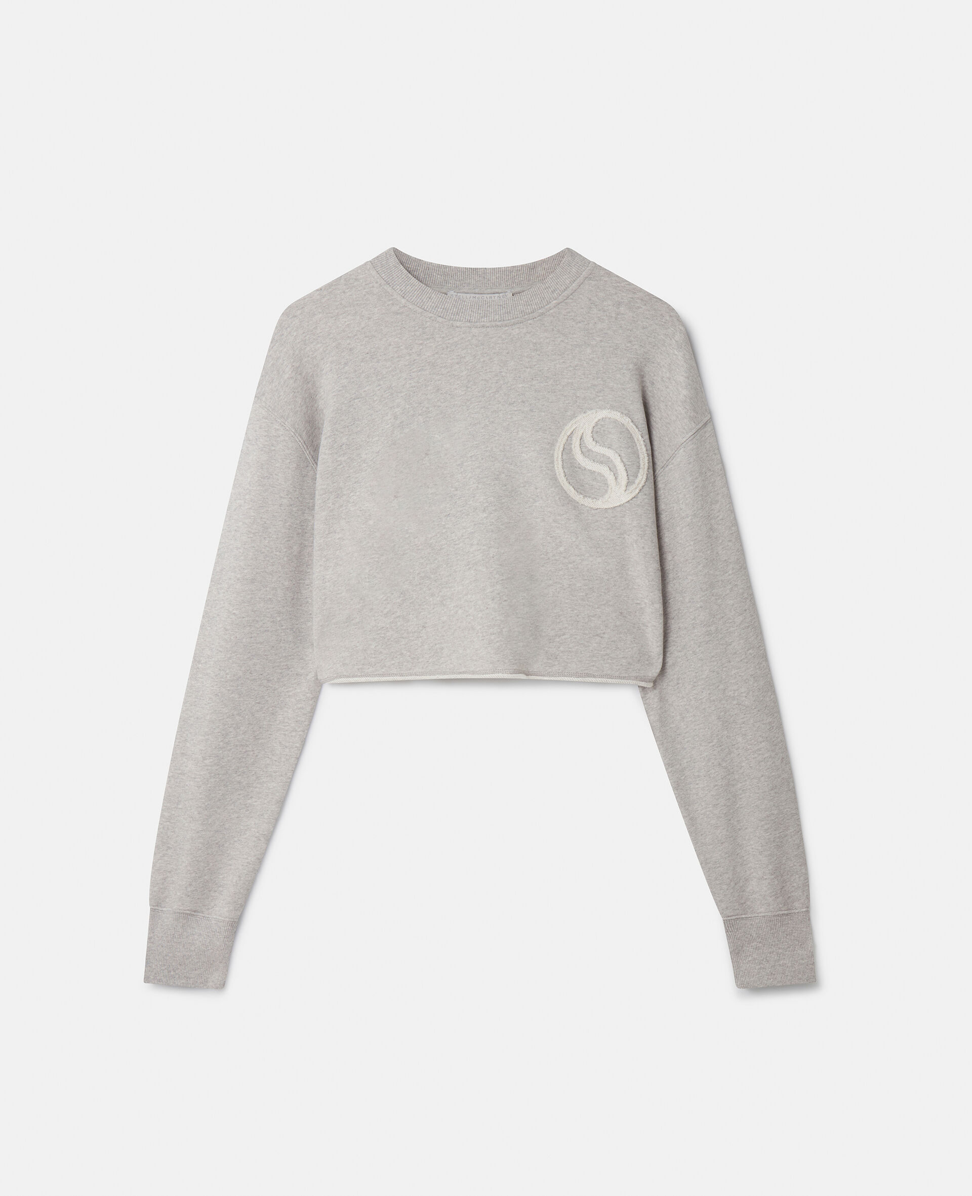 S-Wave Cropped Sweatshirt-Grey-large image number 0