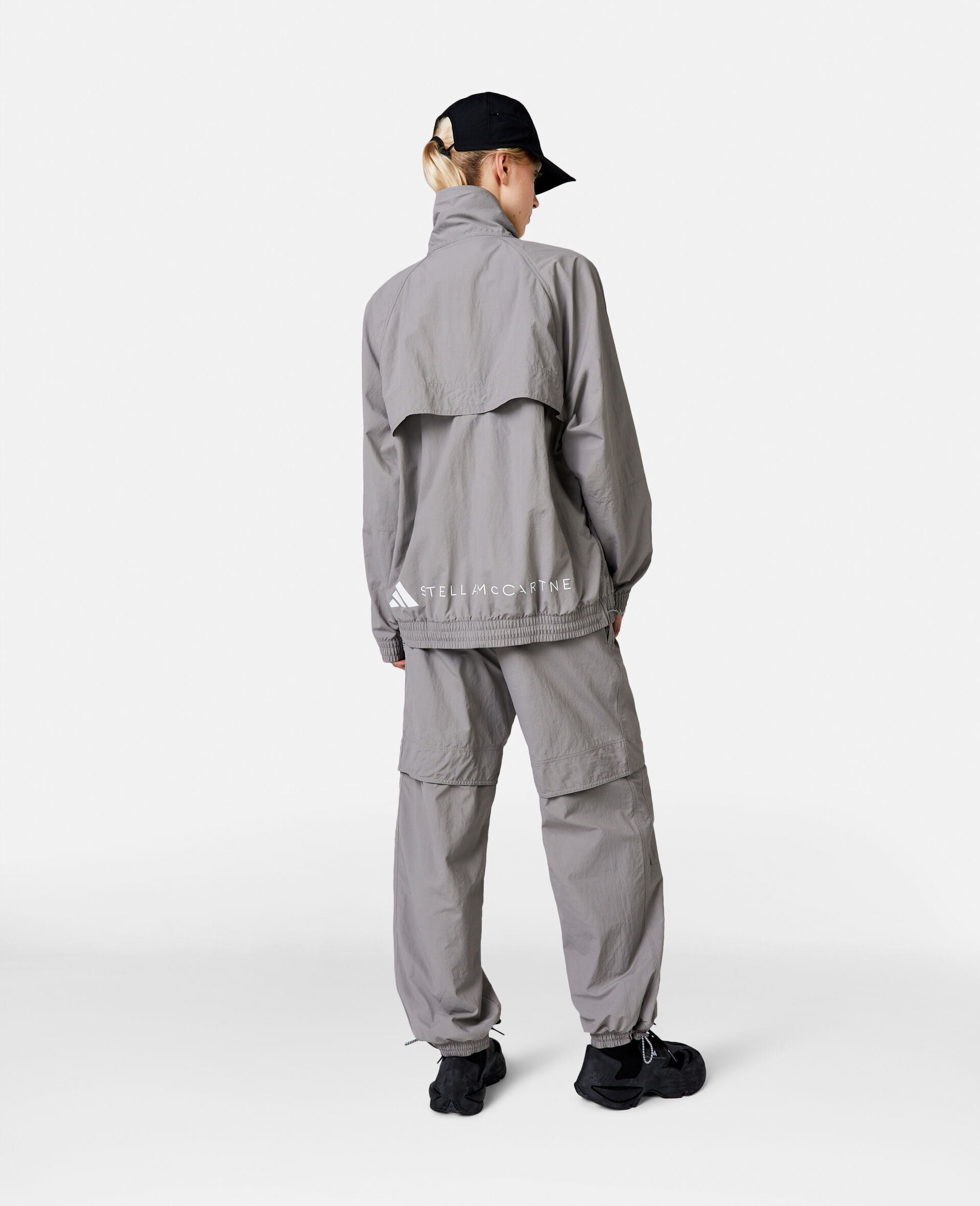 TrueCasuals Woven Track Jacket-Grey-large image number 2