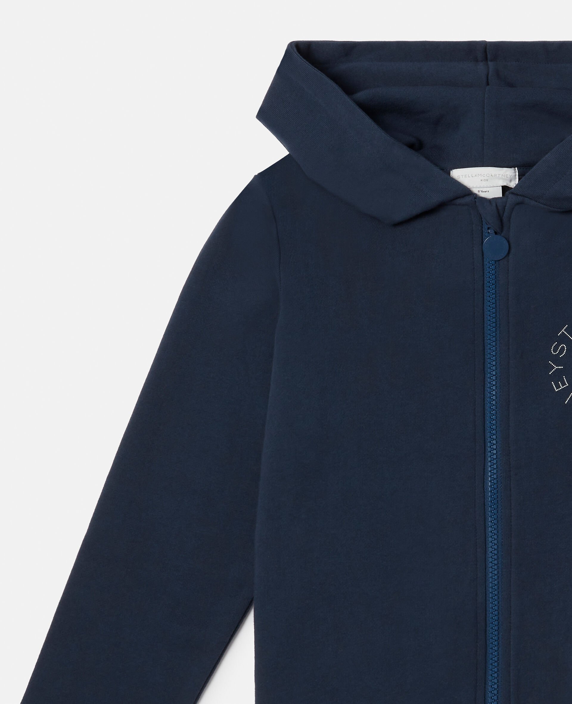 Stella Logo Zip Hoodie-Blue-large Stella Logo Zip Hoodie-Blue-large image number 2