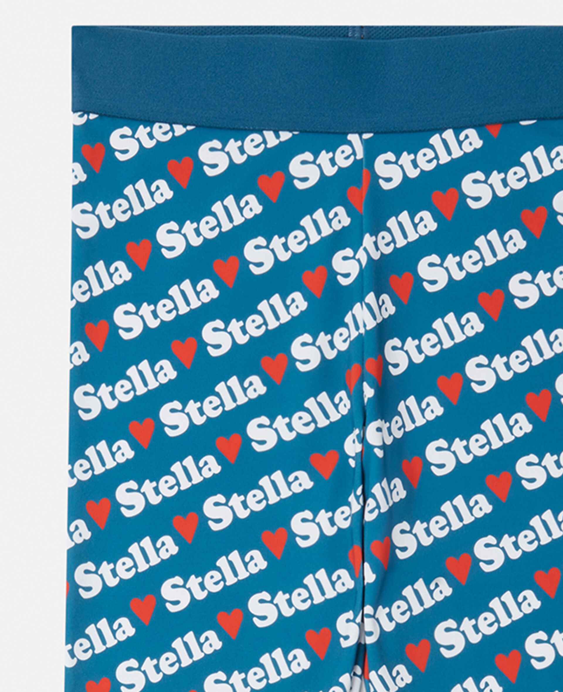 Moniker Print Leggings-Blue-large image number 0