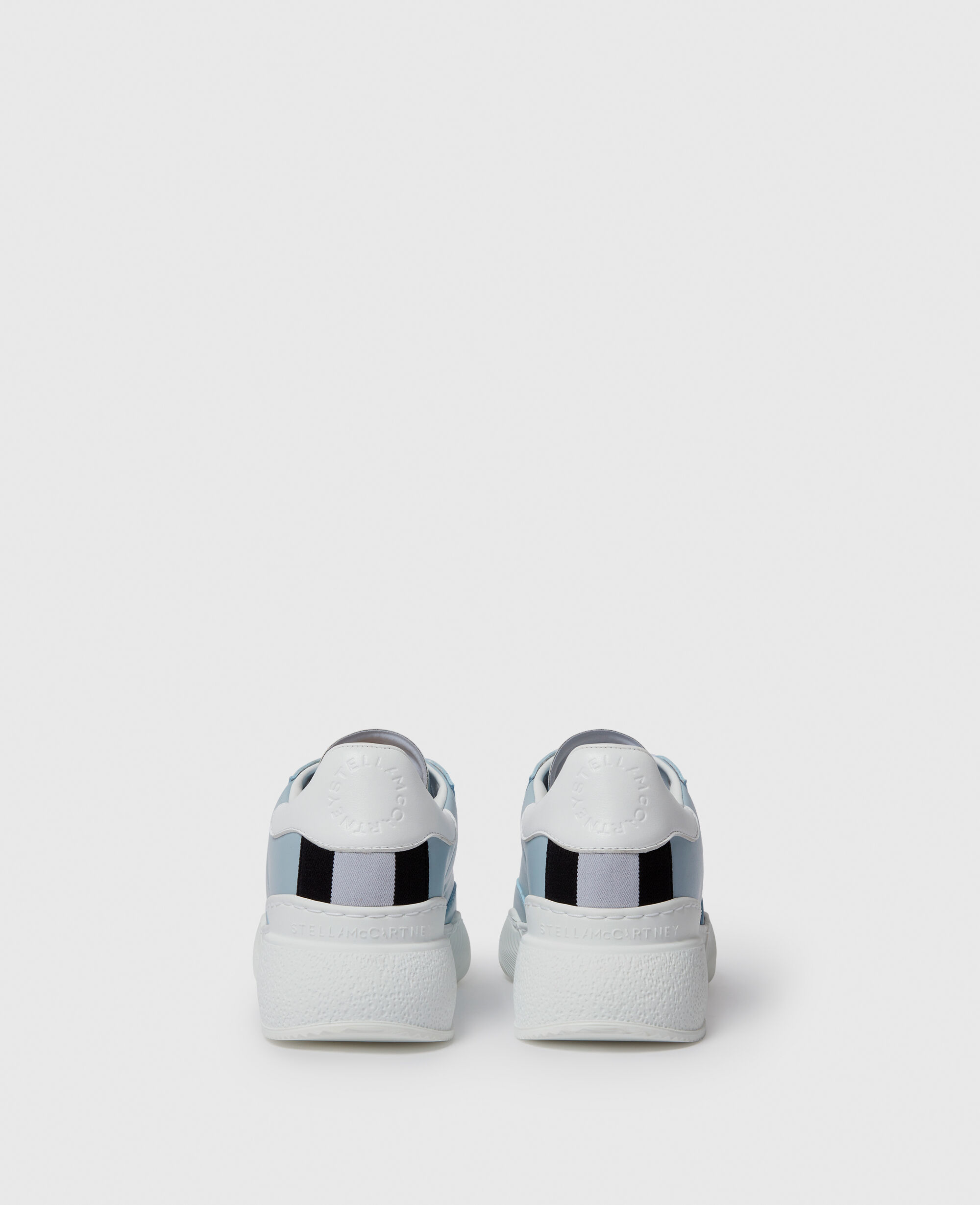 Women Dusty blue Loop Lace-Up Sneakers | Stella McCartney US