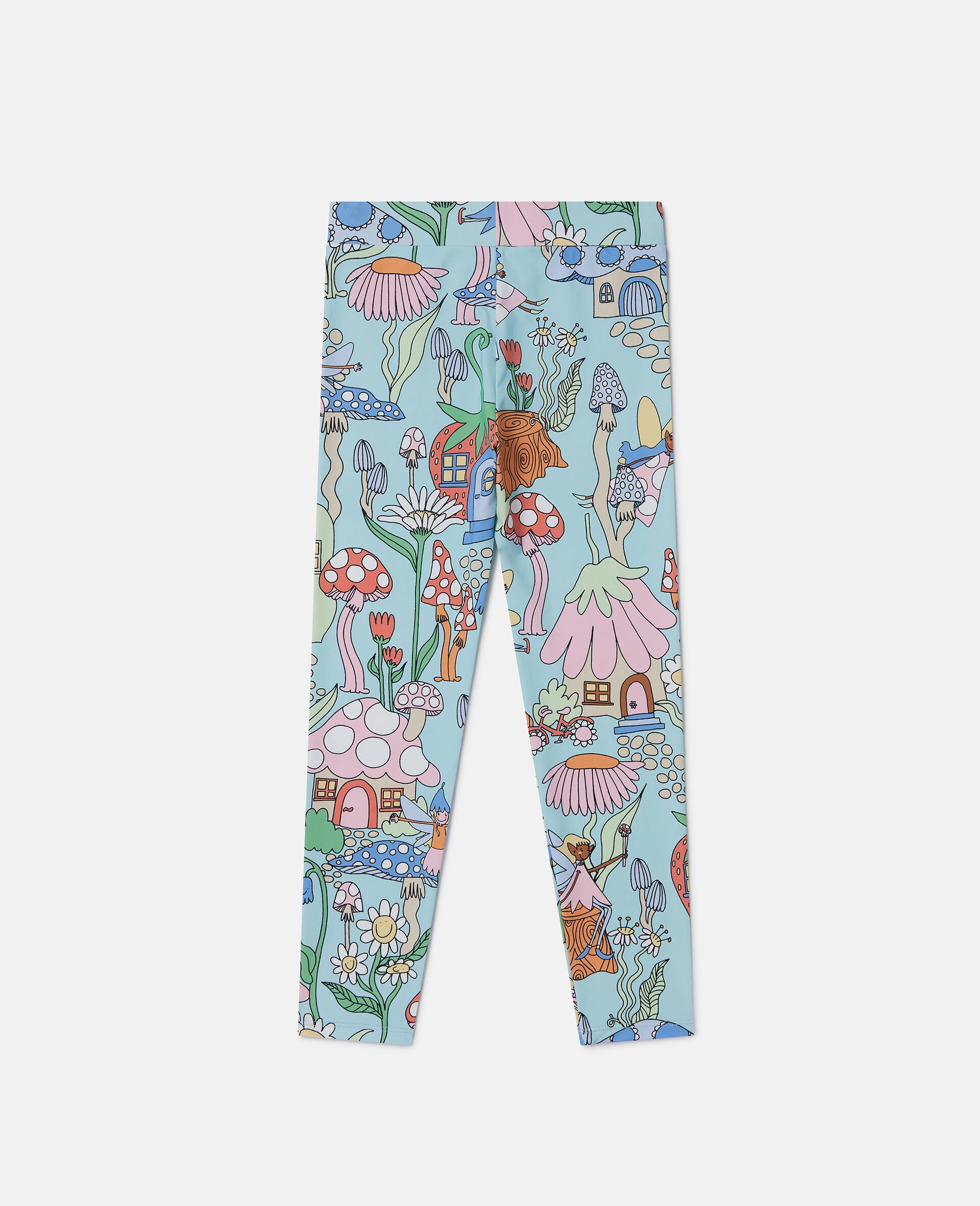 Woodland Print Elasticated Leggings-Green-large image number 2