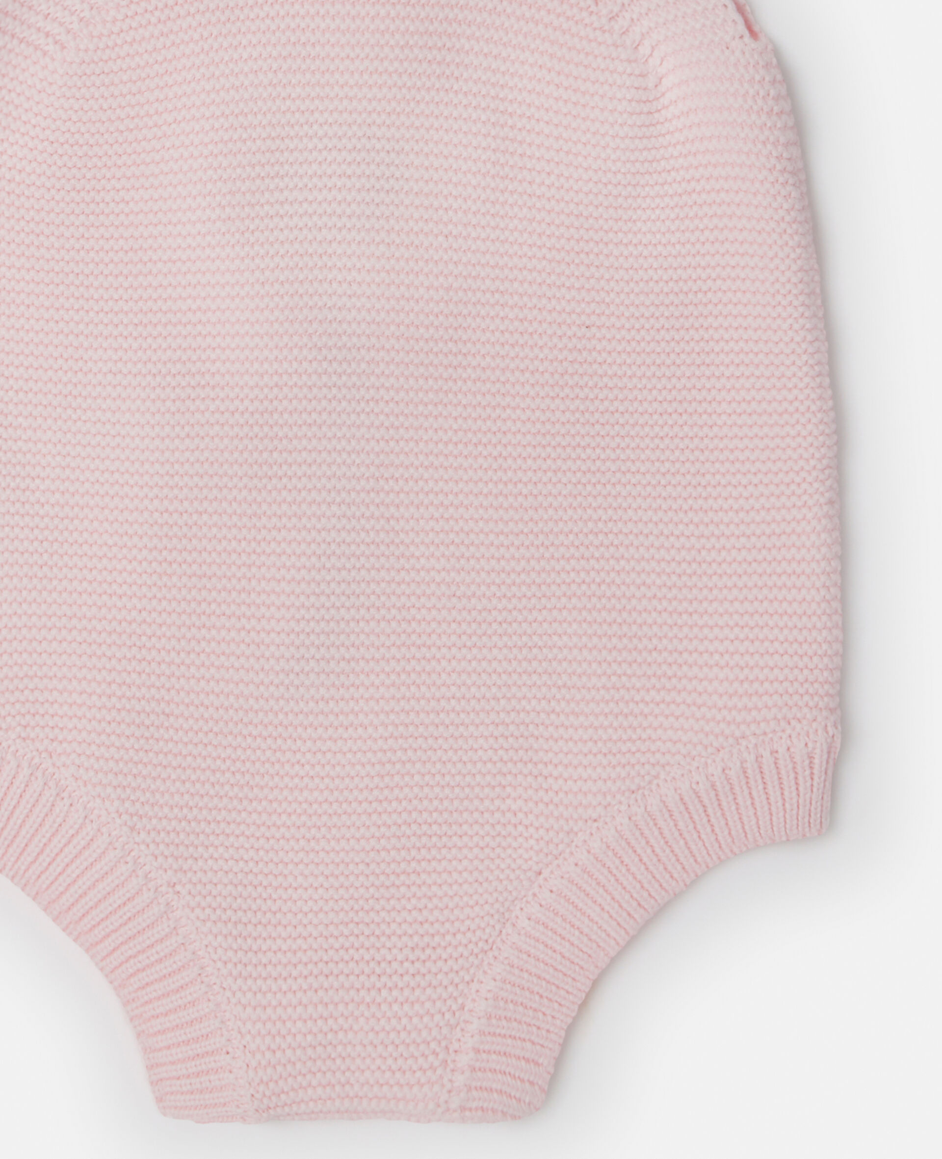 Flower Embroidered Romper-Pink-large image number 3