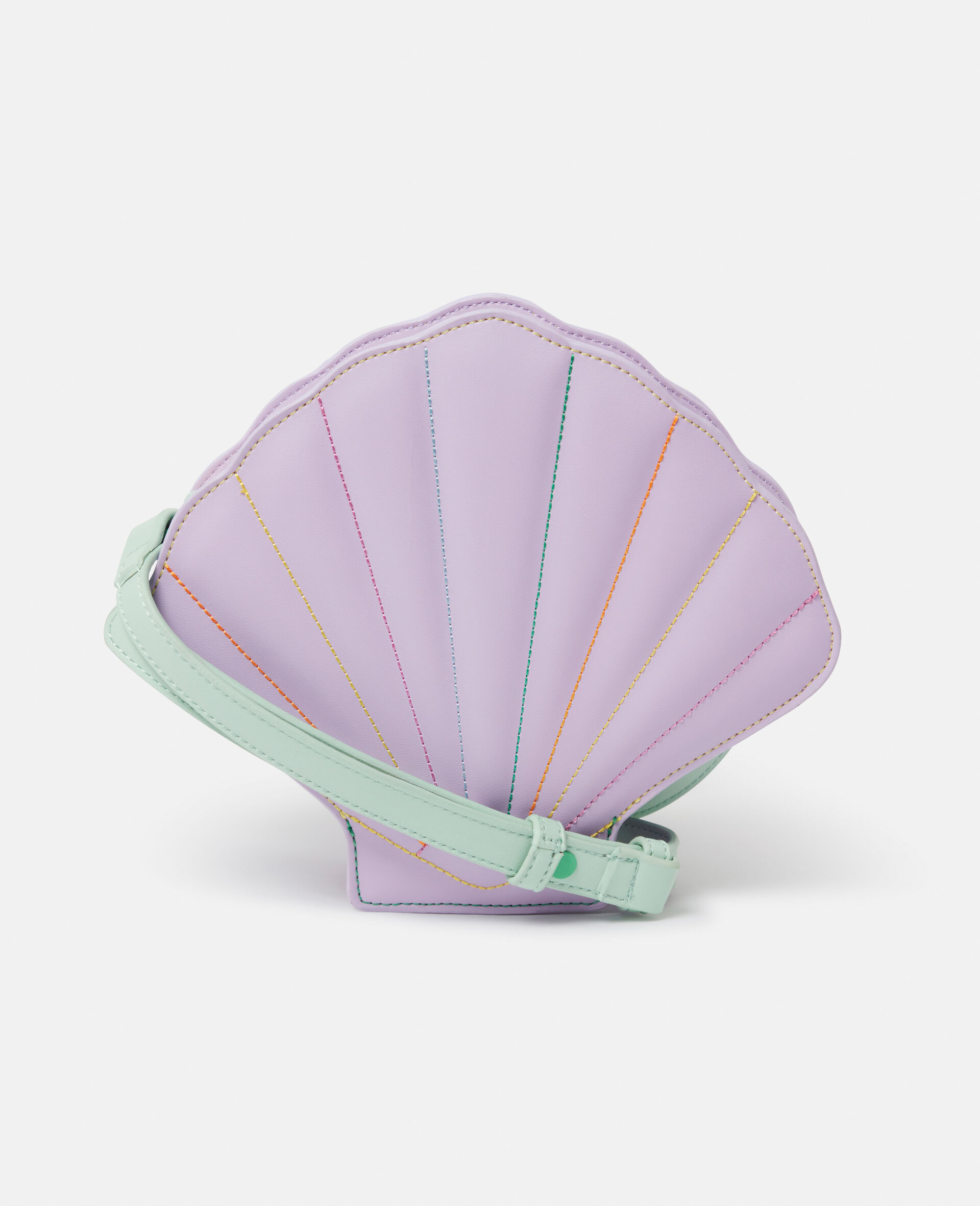 Seashell Crossbody Bag-Purple-model