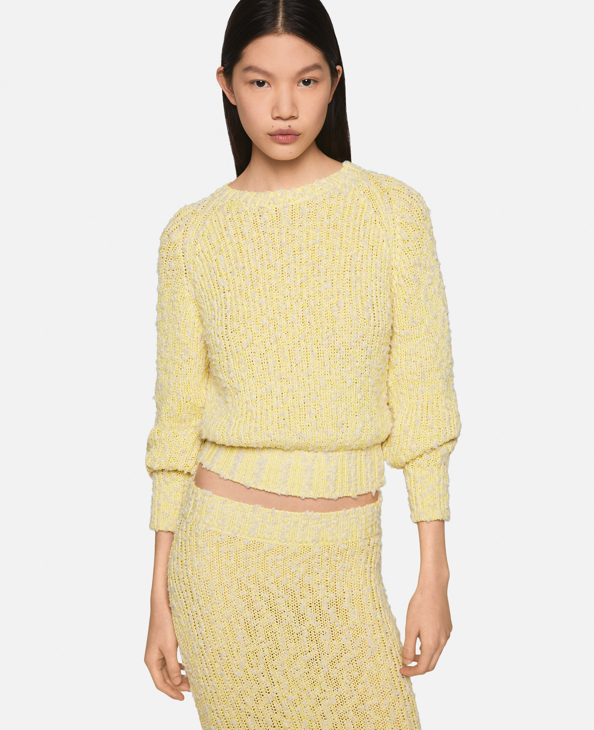 Stella McCartney long-sleeved textured jumper - Pink