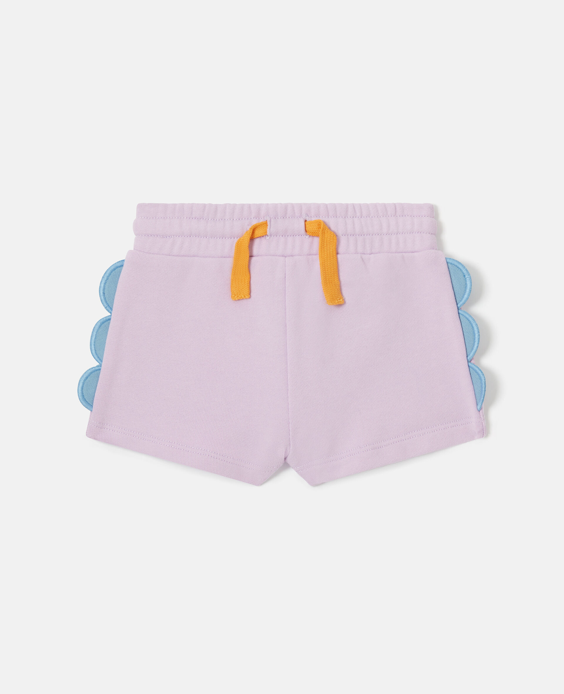 扇形饰边运动短裤-Purple-medium