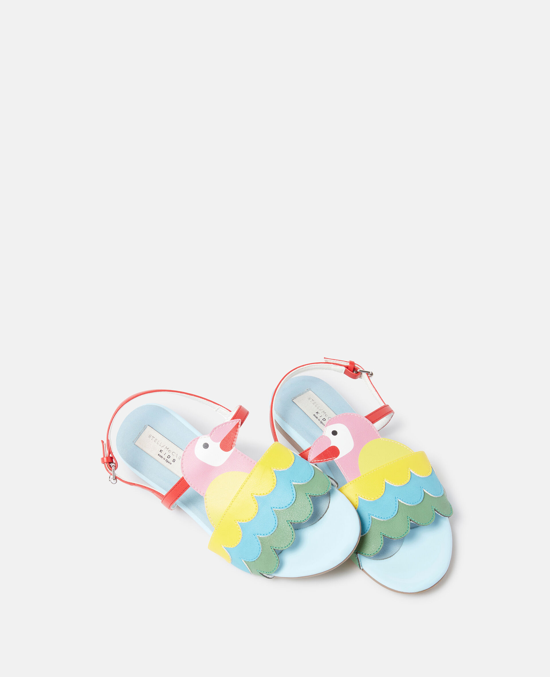 Parrot Embroidery Sandals-Multicolour-large image number 3