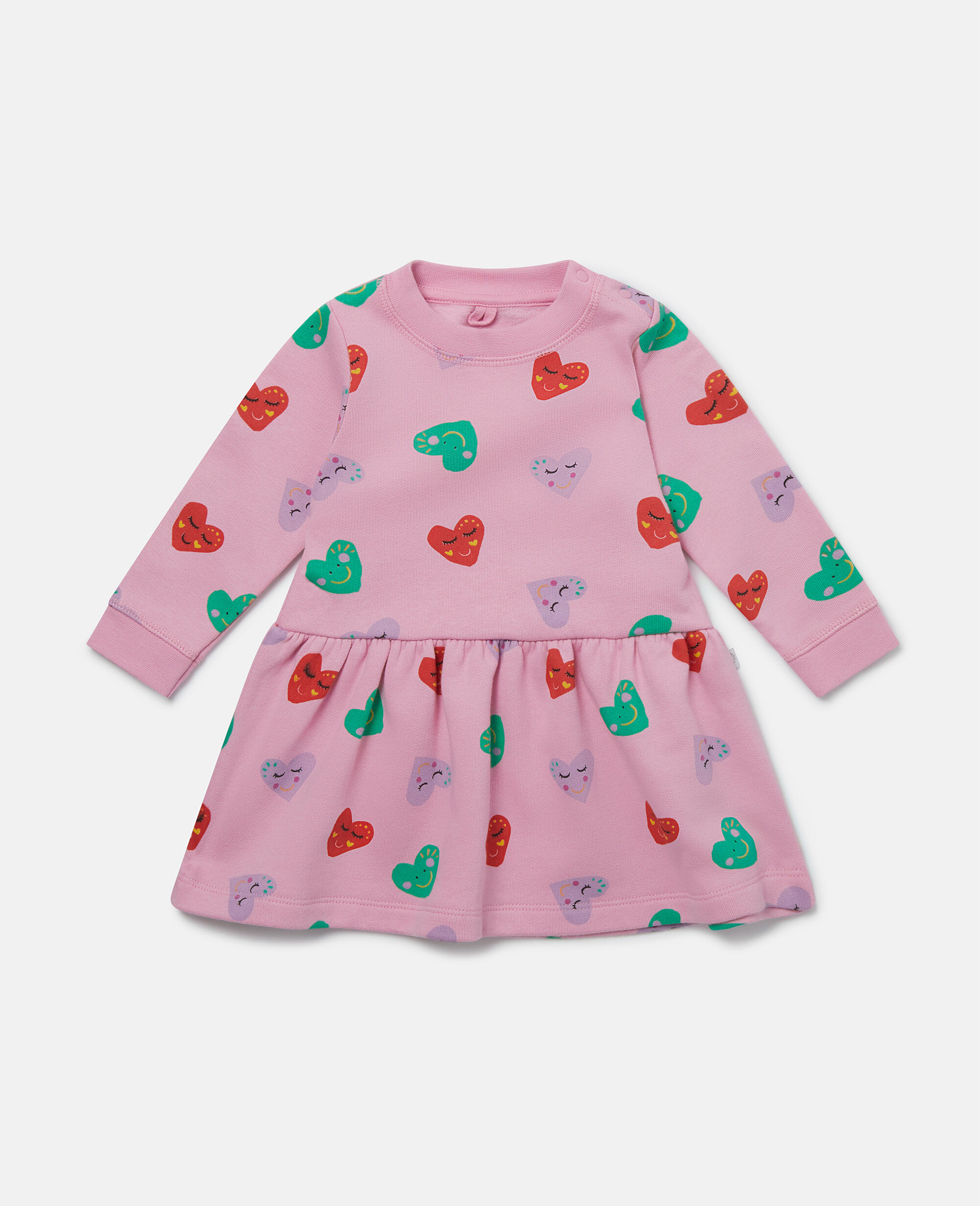 Women Pink スマイリーハートプリント スケータードレス | Stella McCartney JP