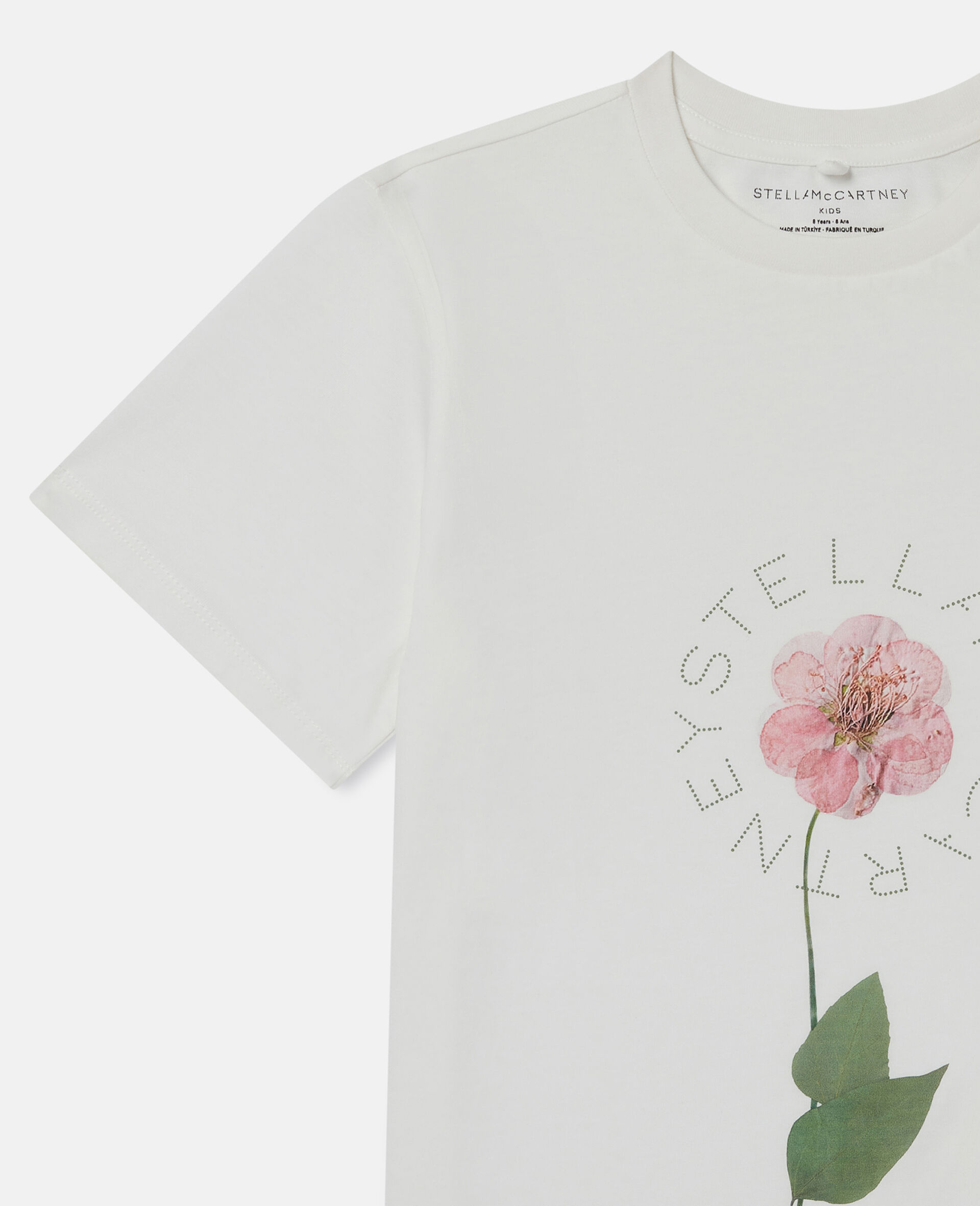 Flower Graphic T-Shirt-Cream-large image number 1