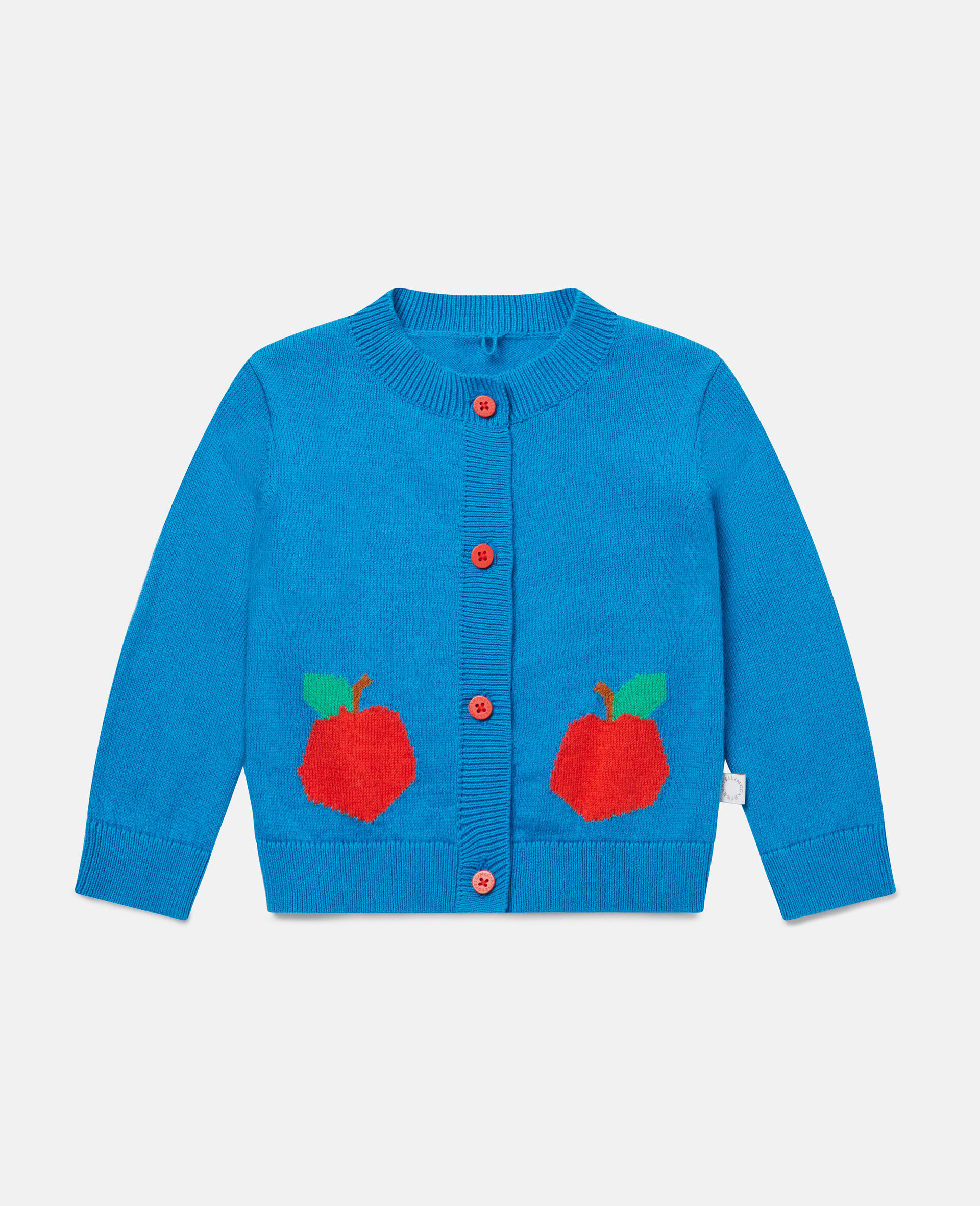 Apple Knit Cardigan-Blue-large image number 0
