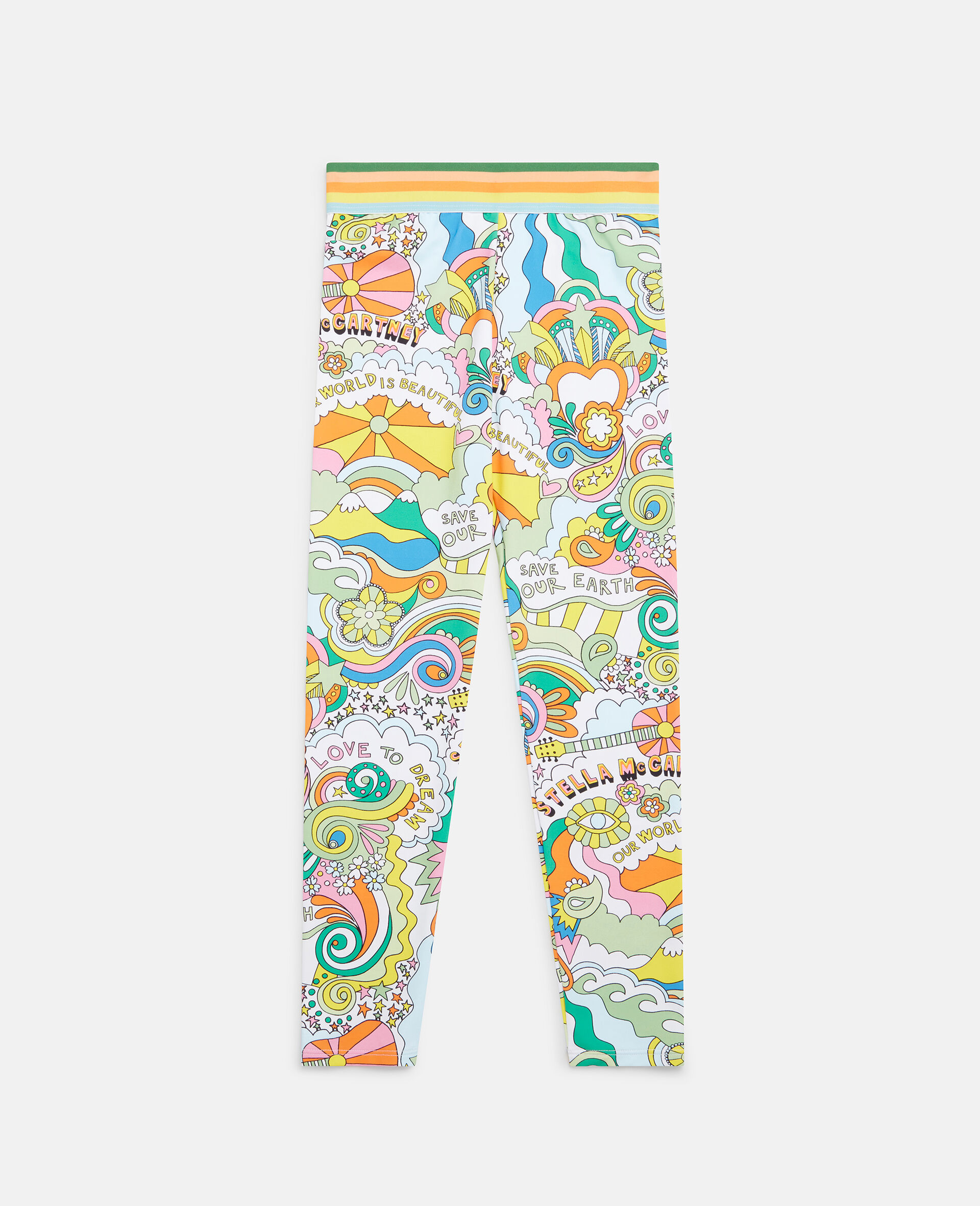 'Love to Dream' Print Leggings-White-large image number 0