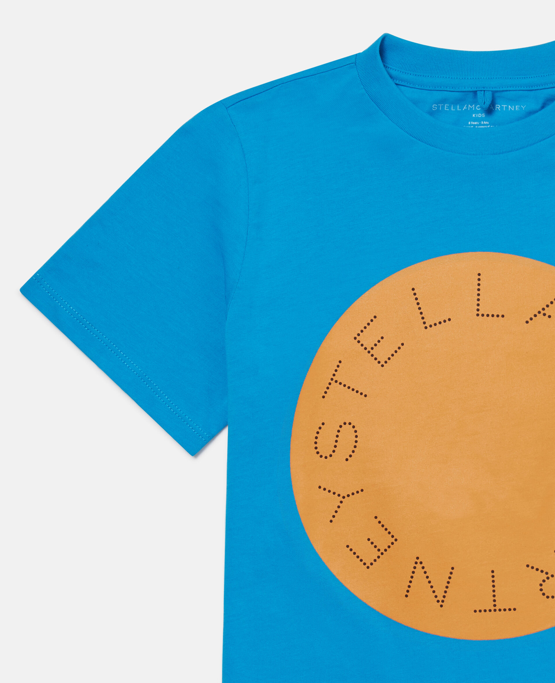 T shirt graphique avec logo-Bleu-large image number 1