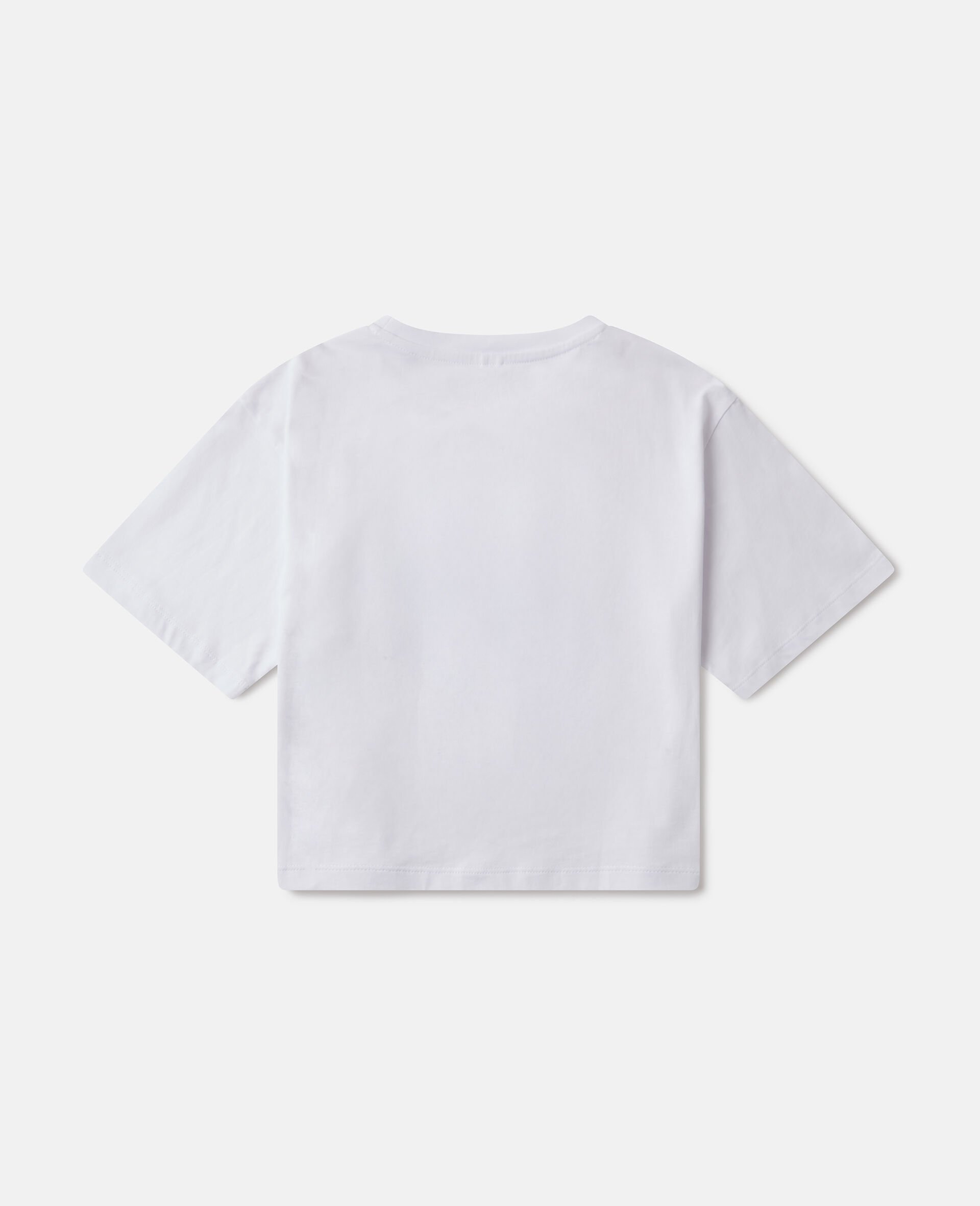 Earth Friends Graphic Cropped T-Shirt-White-large image number 2